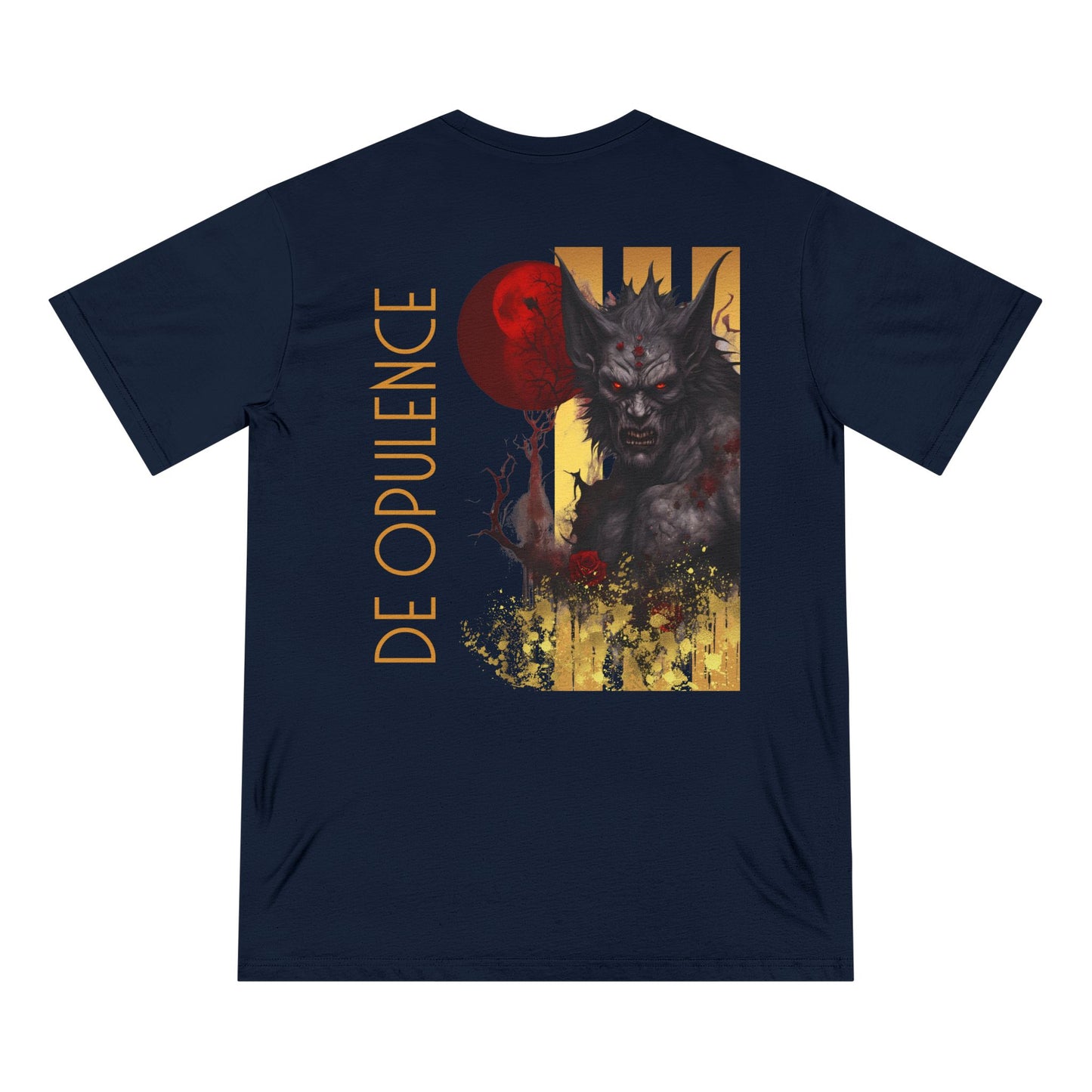 Dark Opulence Graphic Tee - Unisex Organic T-Shirt with Unique Monster Art