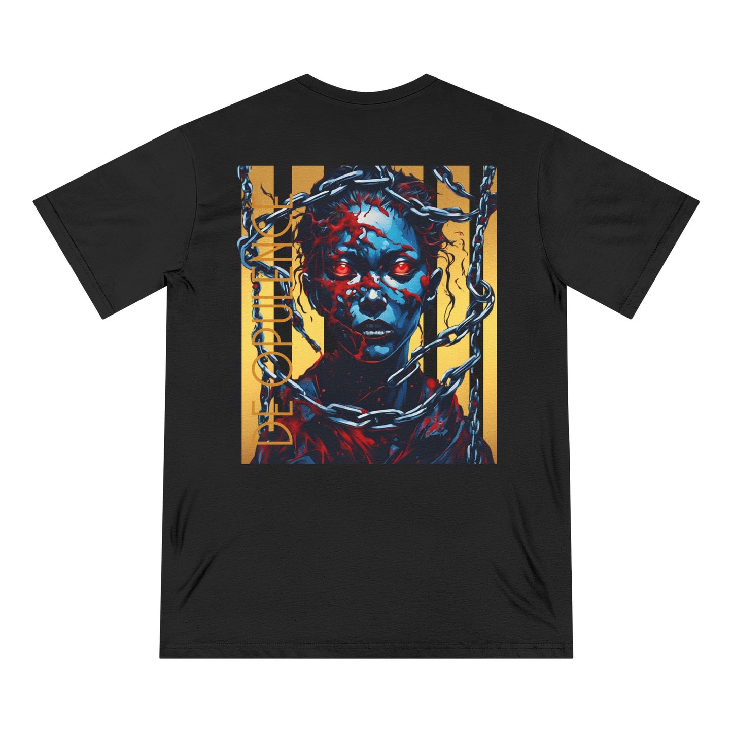 Noir Wolf Butterfly Organic T-Shirt - Artistic Graphic Tee for Nature Lovers