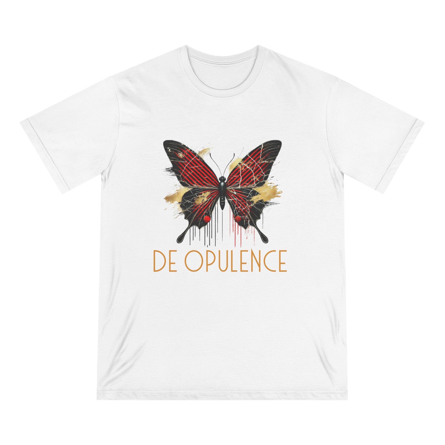 Organic Butterfly & Wolf Graphic Tee – Nature-Inspired Art