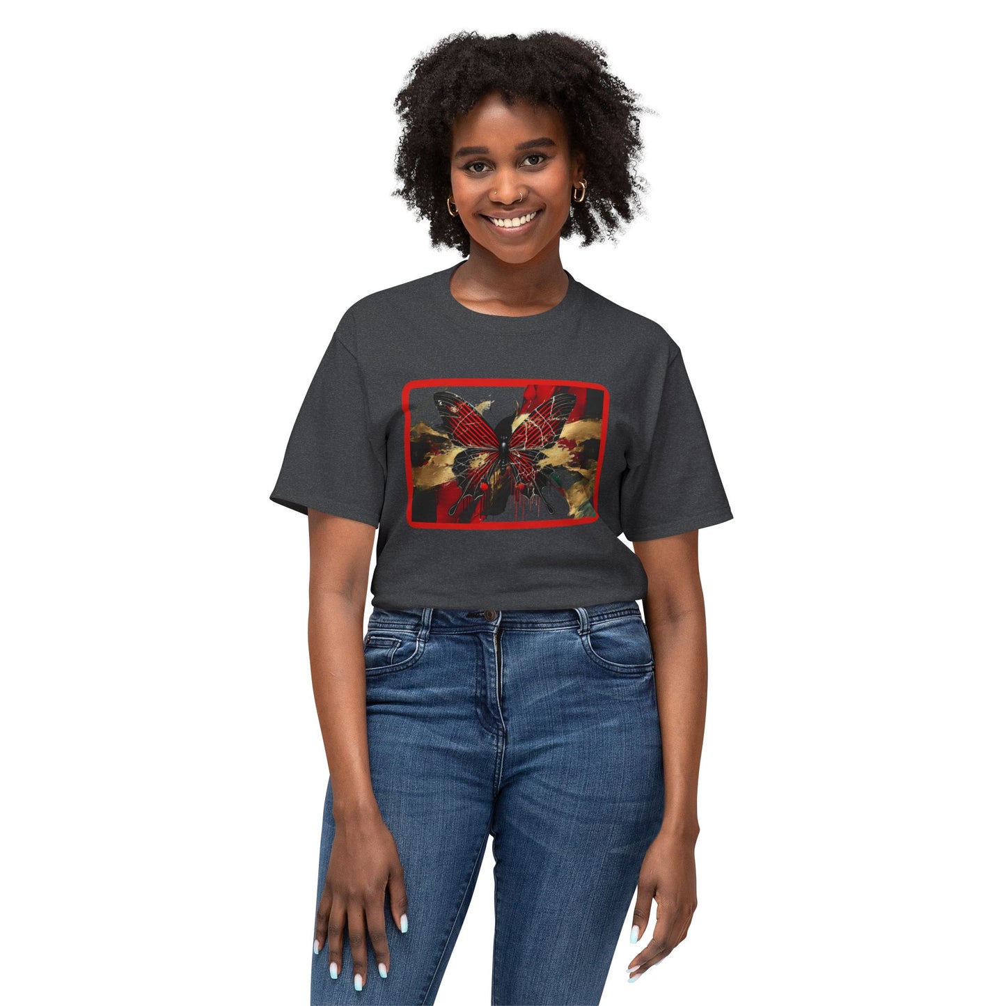 Colorful Butterfly Art Unisex T-Shirt - Unique Graphic Tee for Nature Lovers