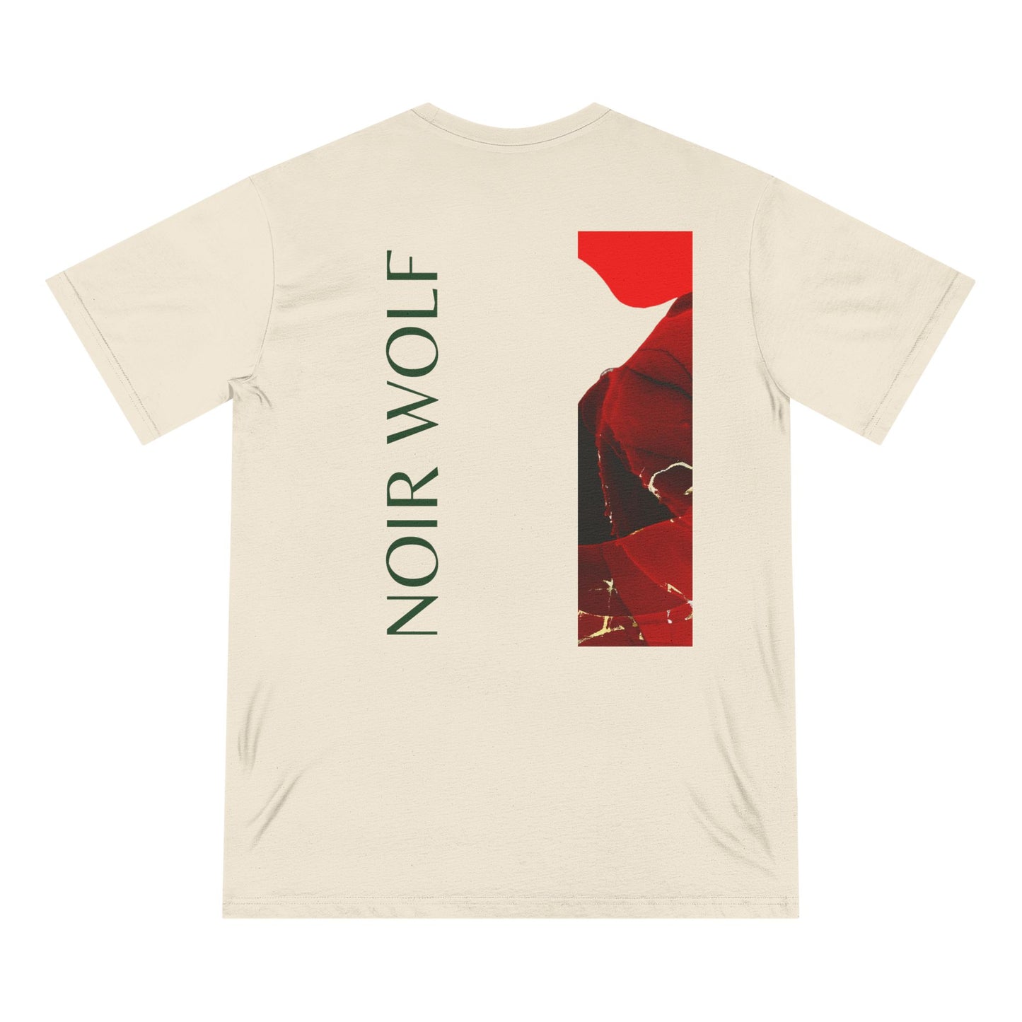 Vintage-Style Organic T-Shirt - 'De Opulence' & 'Noir Wolf' Design