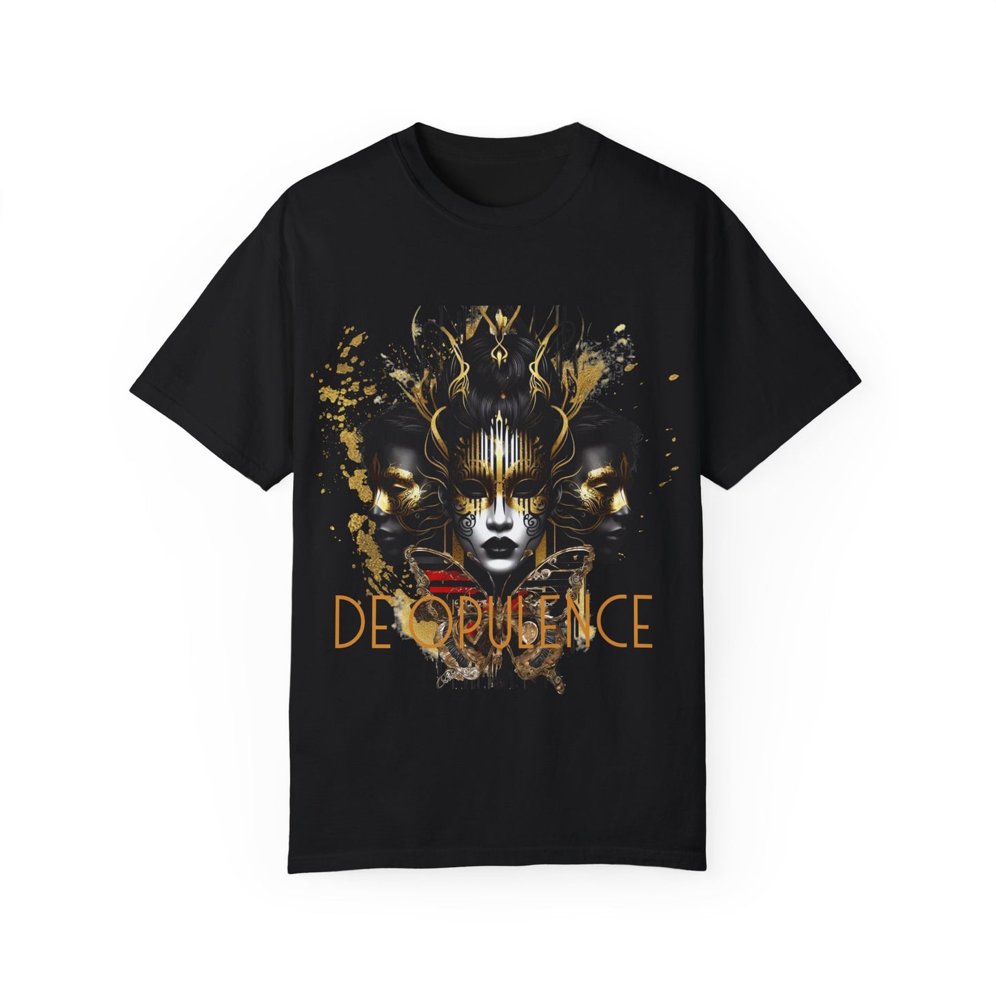 Unisex Garment-Dyed T-shirt Noir Wolf by De opulence