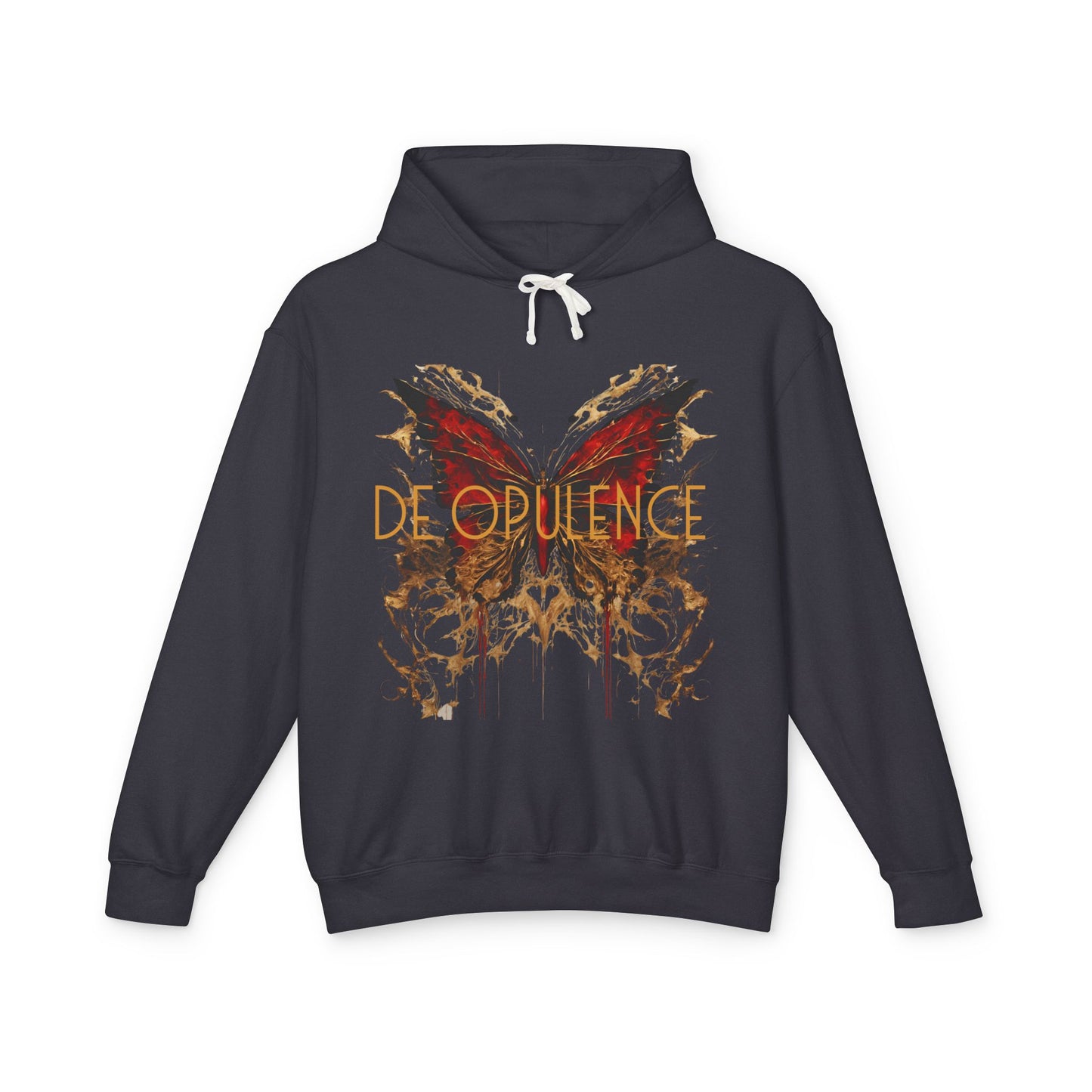 Unisex Lightweight Hooded Sweatshirt - 'Opulence & Freedom' Design