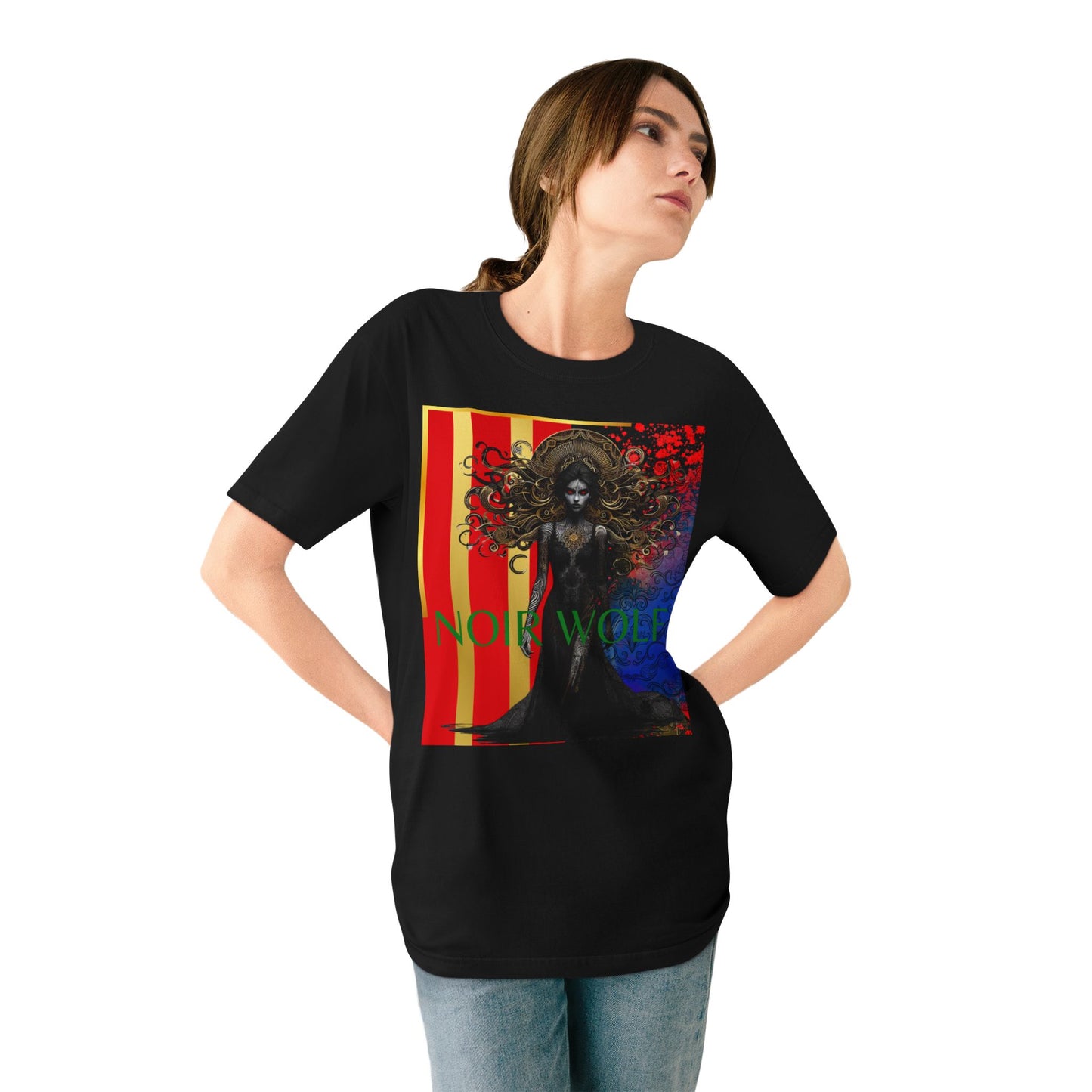 Organic Staple T-shirt Noir Wolf De Opulence