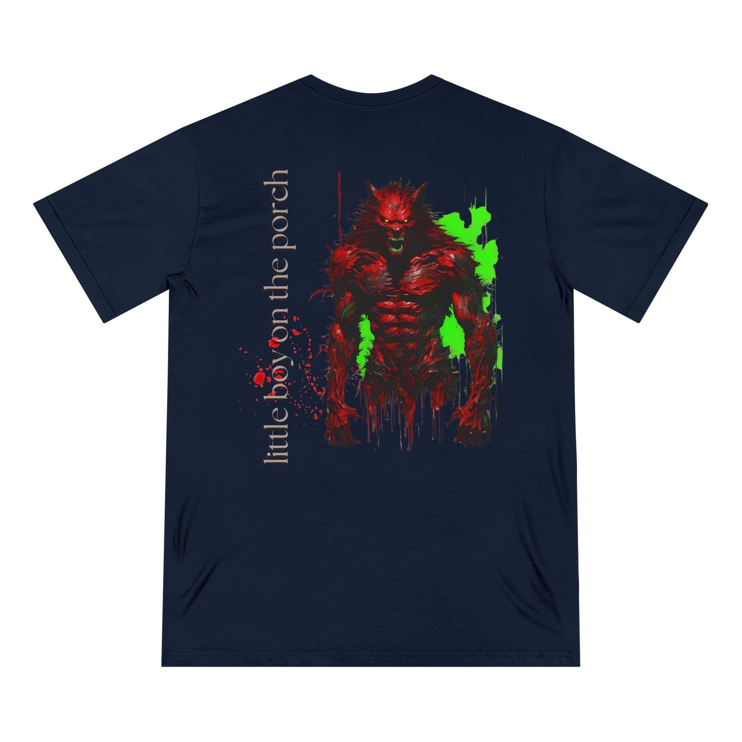 Organic Staple T-shirt little boy on the porch
