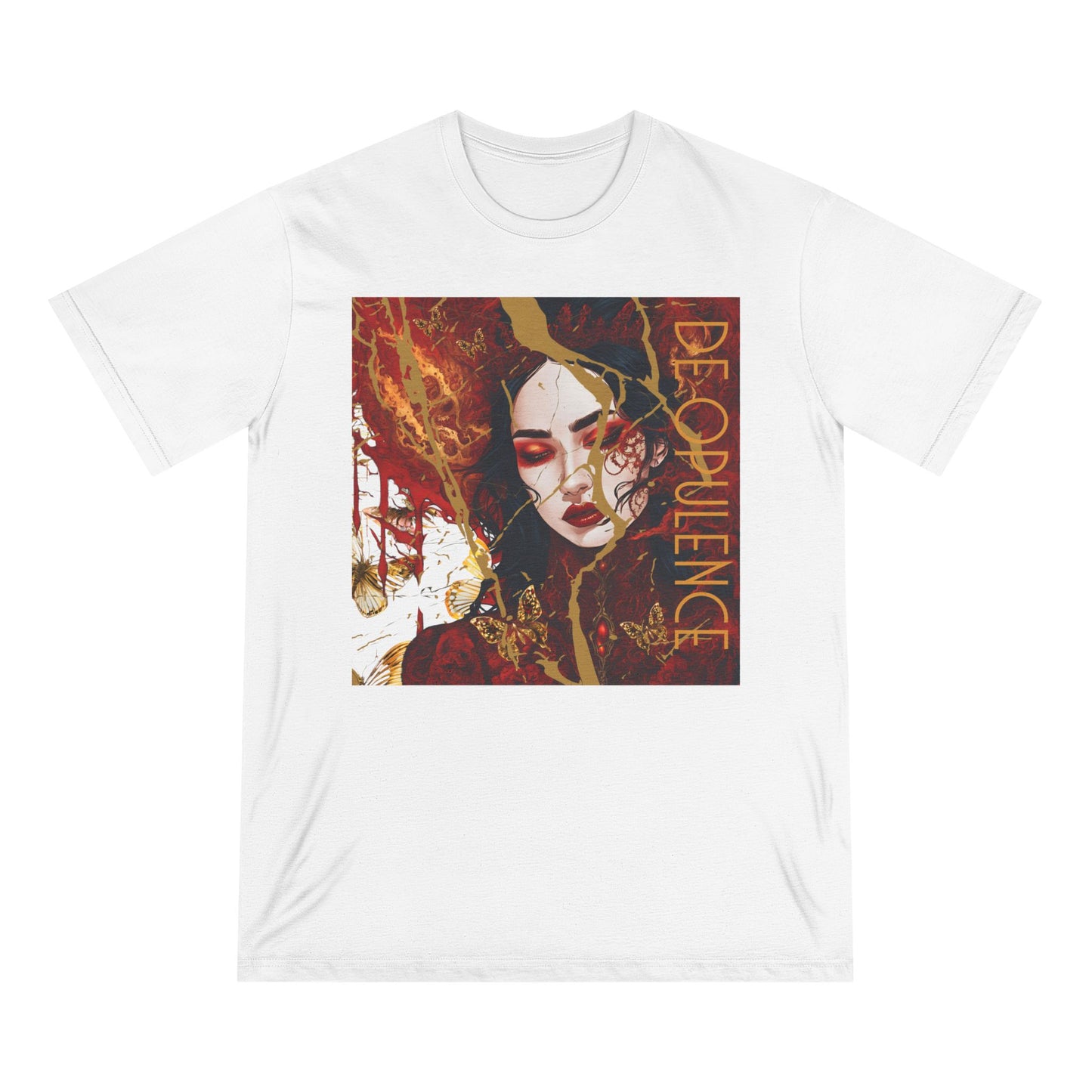 Bold Graphic Tee - 'Deopulence & Noir Wolf' Art T-shirt for Statement Makers