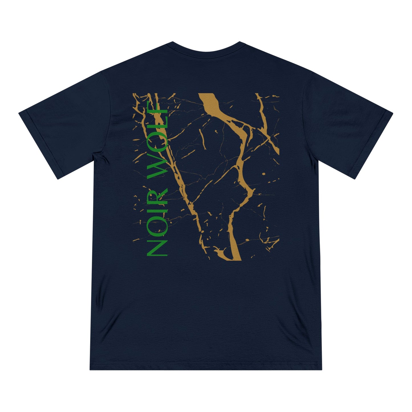 Organic Staple T-shirt: 'Del Opulence' & 'Noir Wolf' Design – Stylish, Artistic Tee for Casual Wear