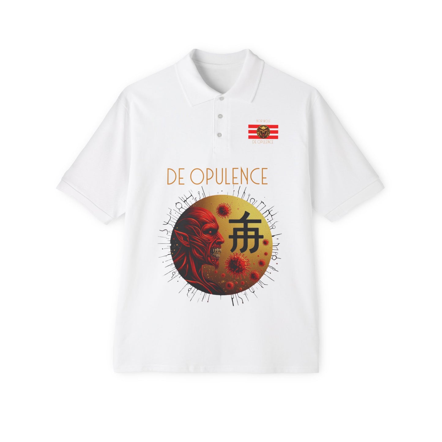 Men's Piqué Polo De Opulence White
