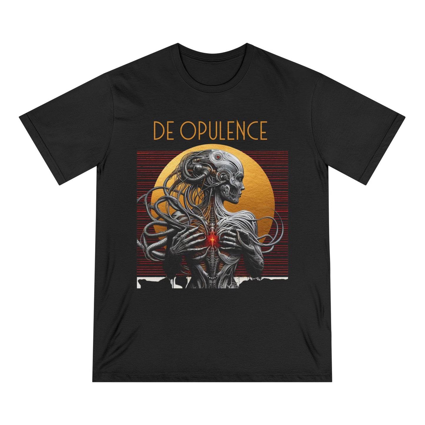 Unique Graphic Organic T-Shirt - De Opulence & Noir Wolf Designs