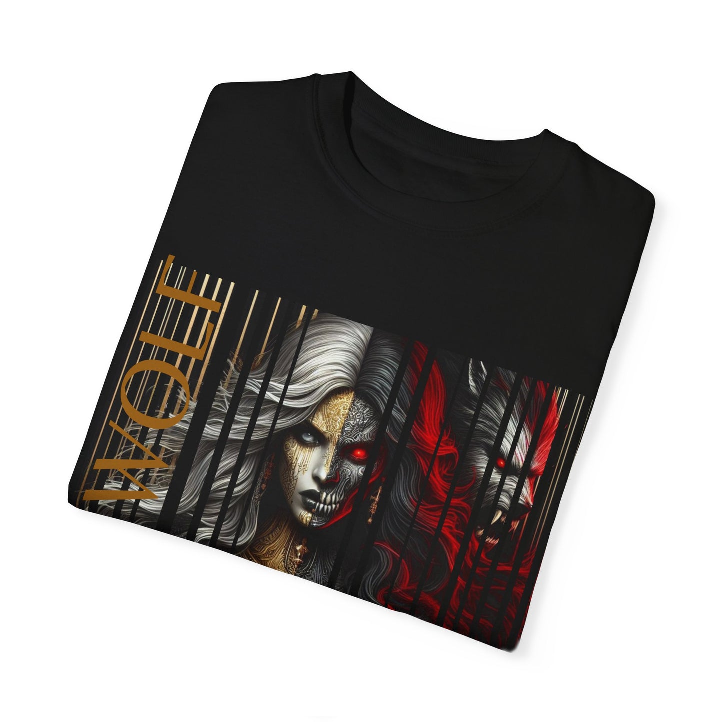 Unisex Garment-Dyed T-shirt De Opulence by Noir Wolf