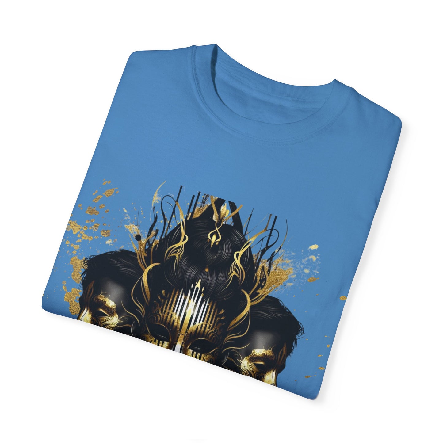 Unisex Garment-Dyed T-shirt Noir Wolf by De opulence