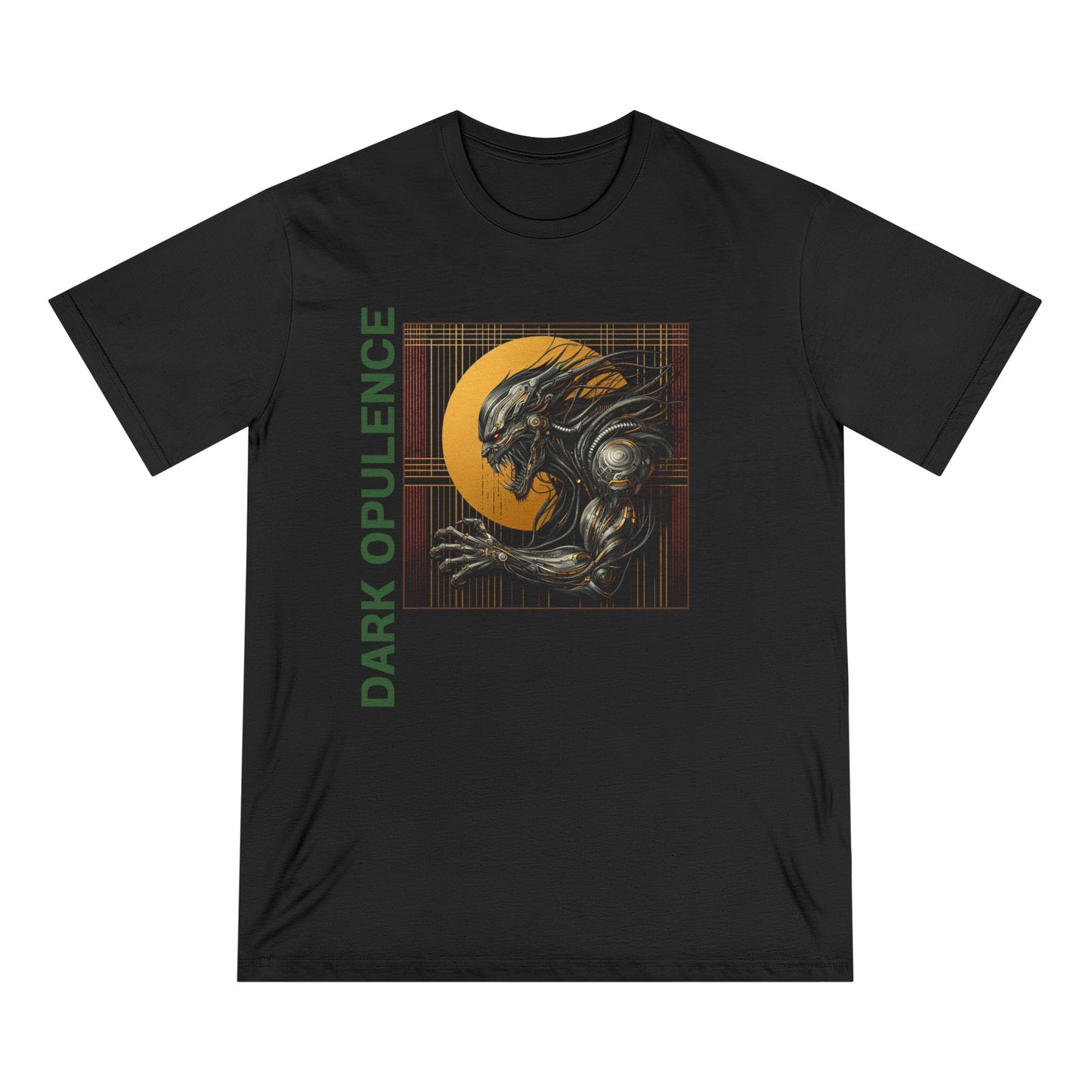 Dark Opulence Graphic Tee - Unisex Organic T-Shirt with Unique Monster Art