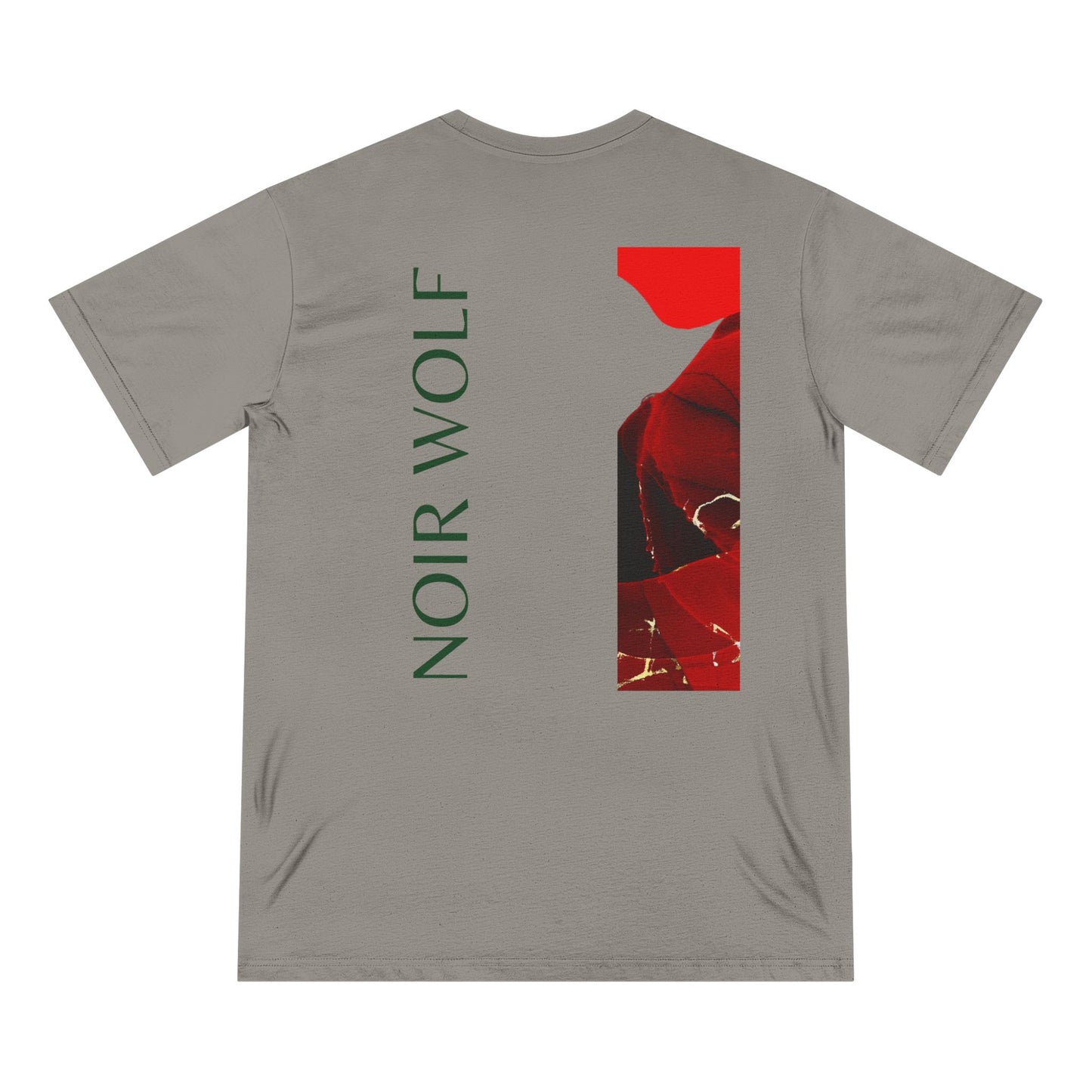 Vintage-Style Organic T-Shirt - 'De Opulence' & 'Noir Wolf' Design