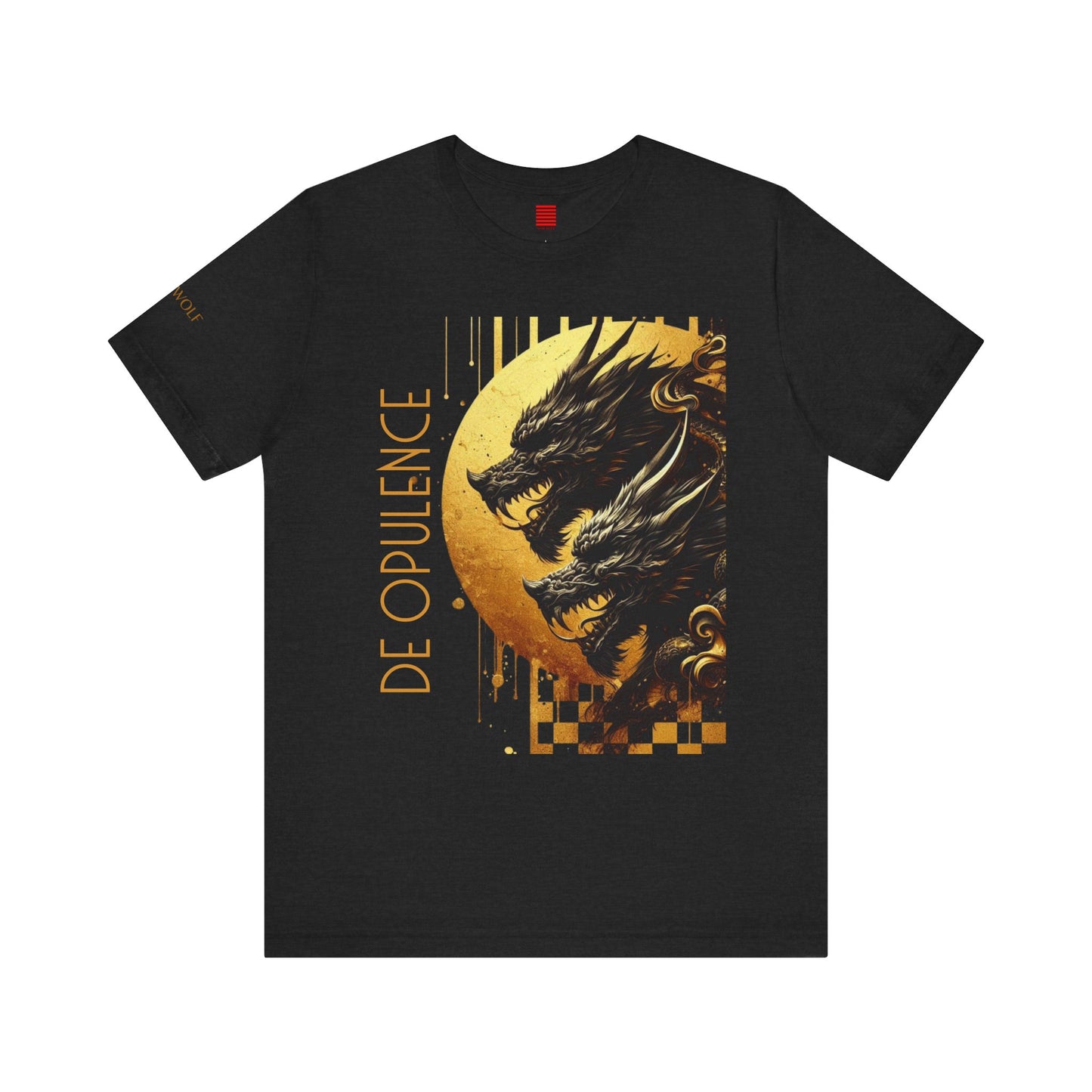 Unisex Jersey Short Sleeve Tee - Dark Opulence Dragon & Skull Design