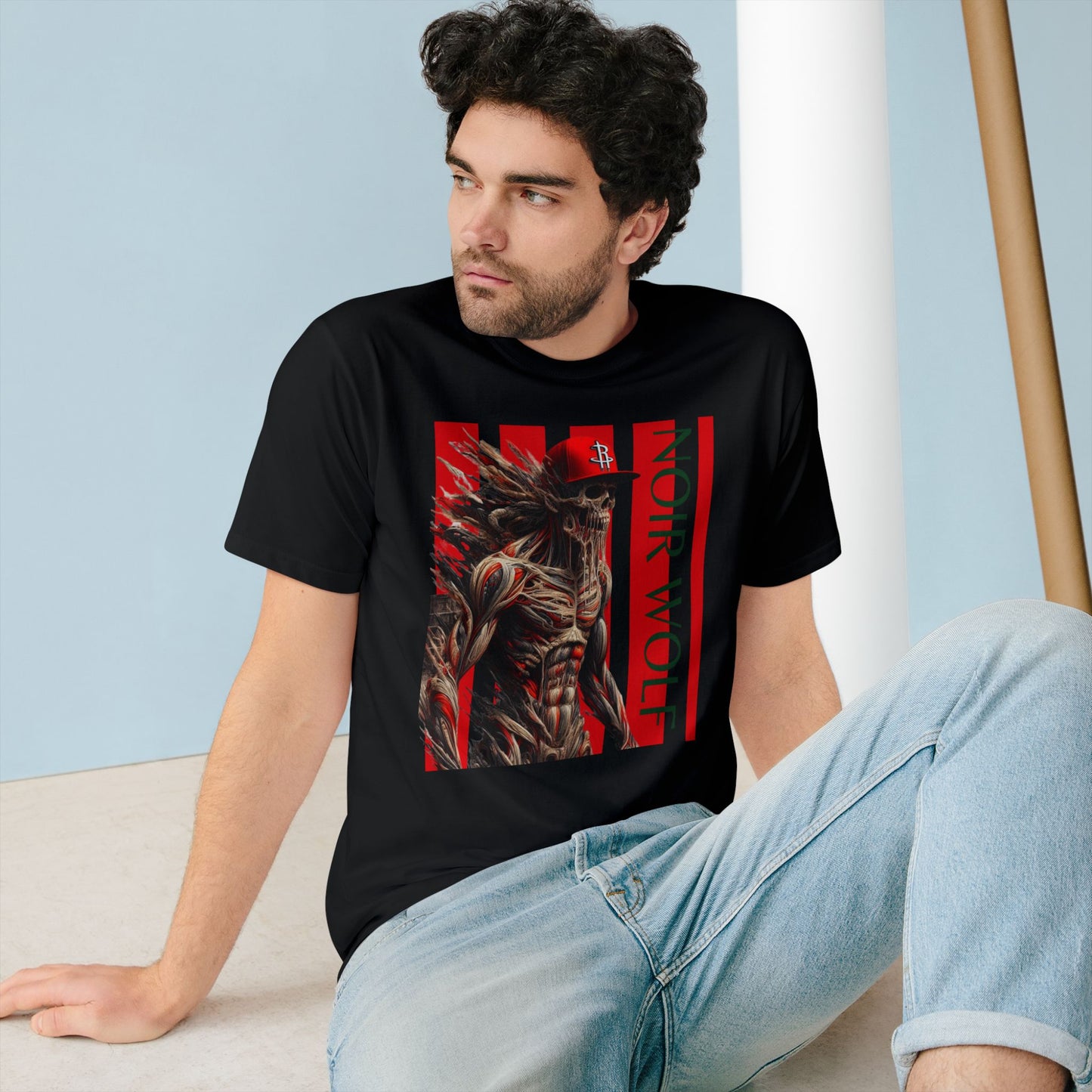 Organic Staple T-shirt NOIR Wolf