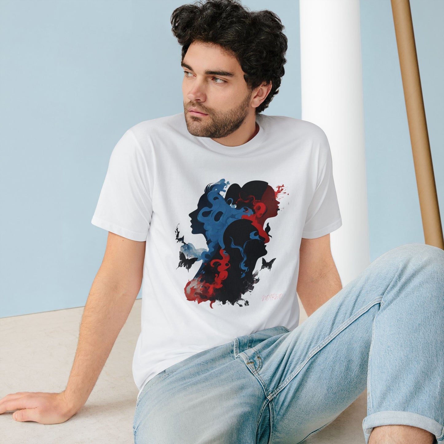 Organic Staple T-shirt NOIR WOLF