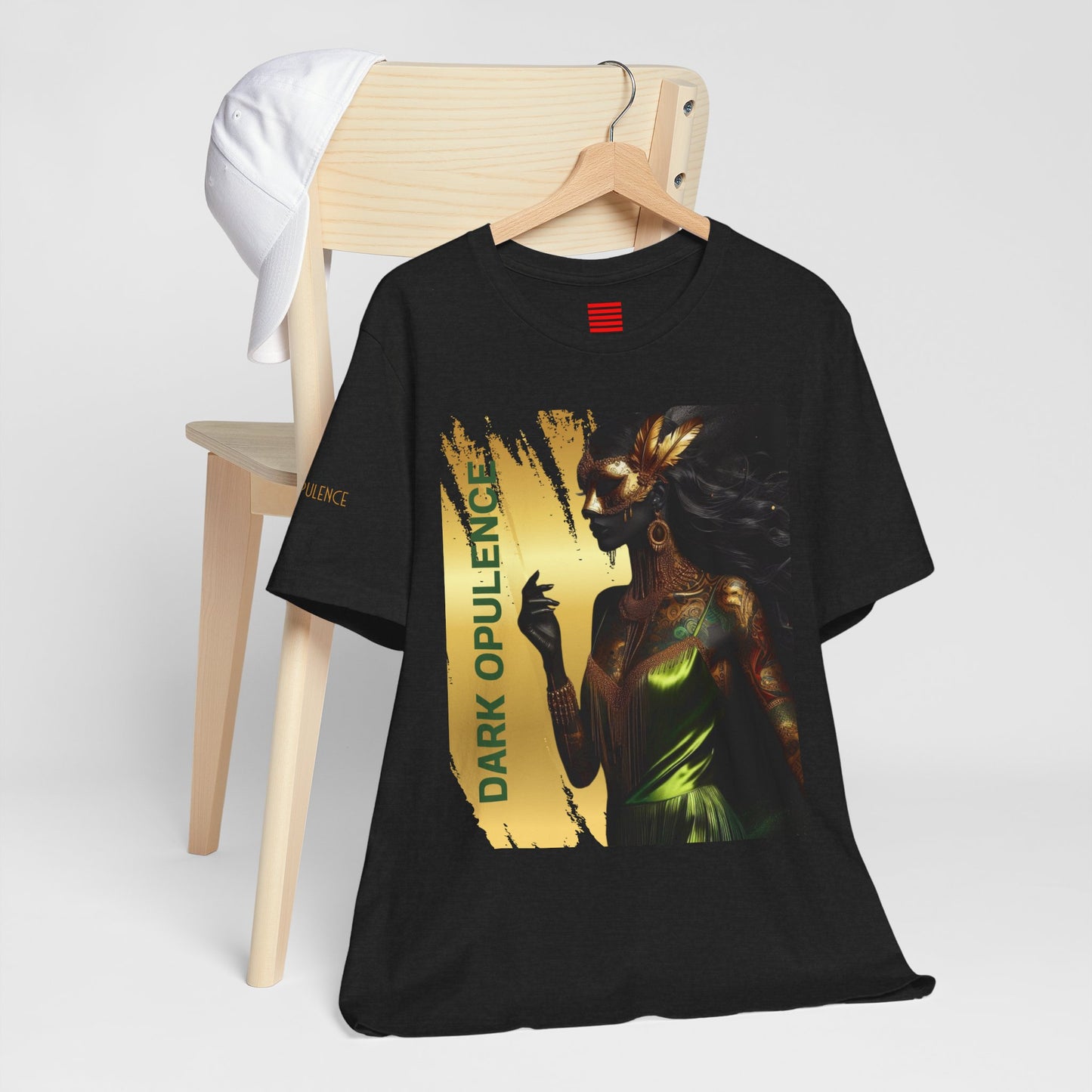 Dark Opulence & Noir Wolf Unisex Graphic Tee - Bold Art for Creatives