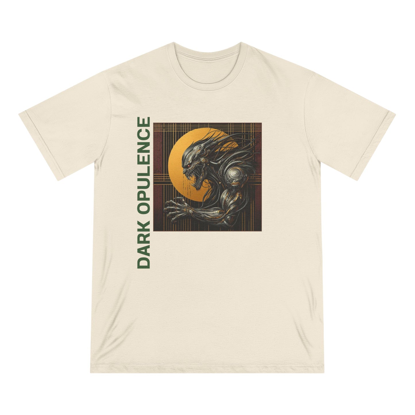 Dark Opulence Graphic Tee - Unisex Organic T-Shirt with Unique Monster Art