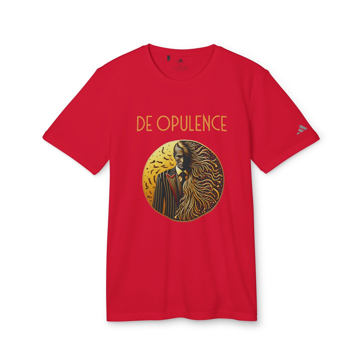 adidas Unisex Sport T-shirt De Opulence by Noir Wolf the style of grace Power Red