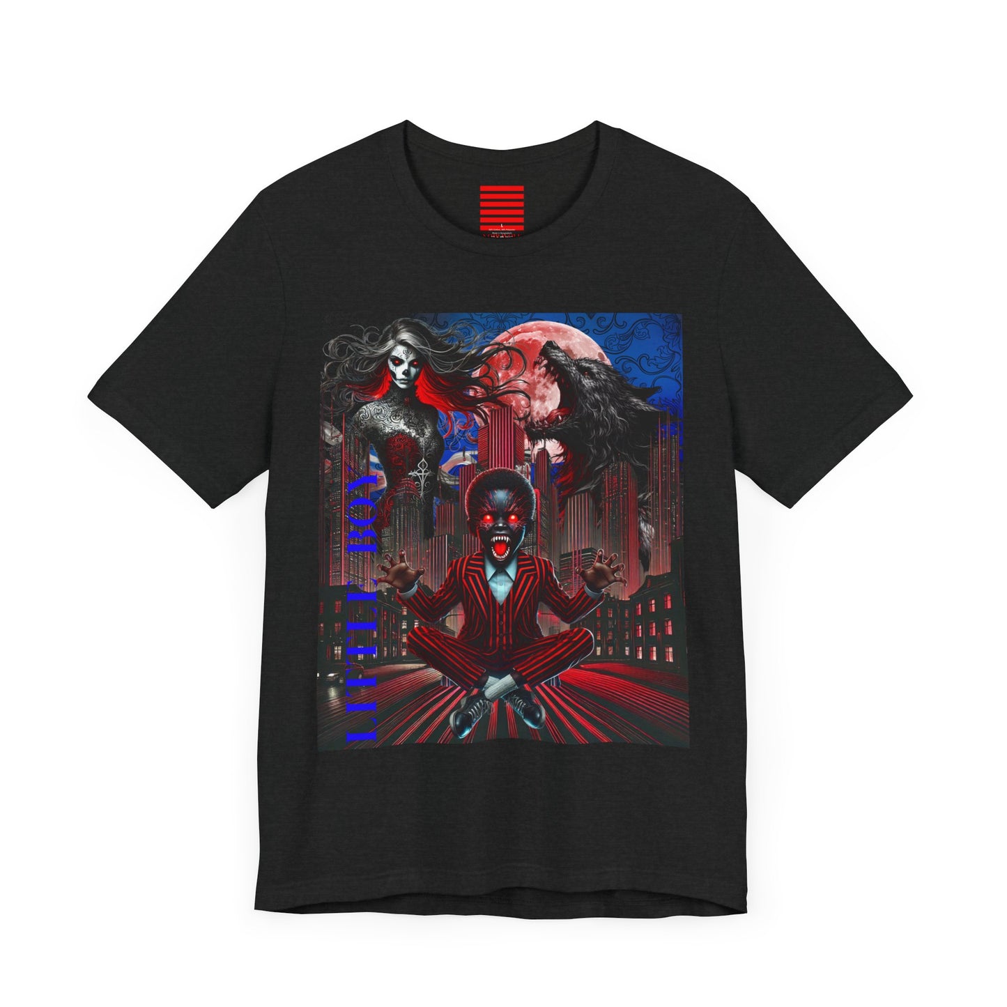Unisex Jersey Short Sleeve Tee NOIR WOLF LITTLE BOY