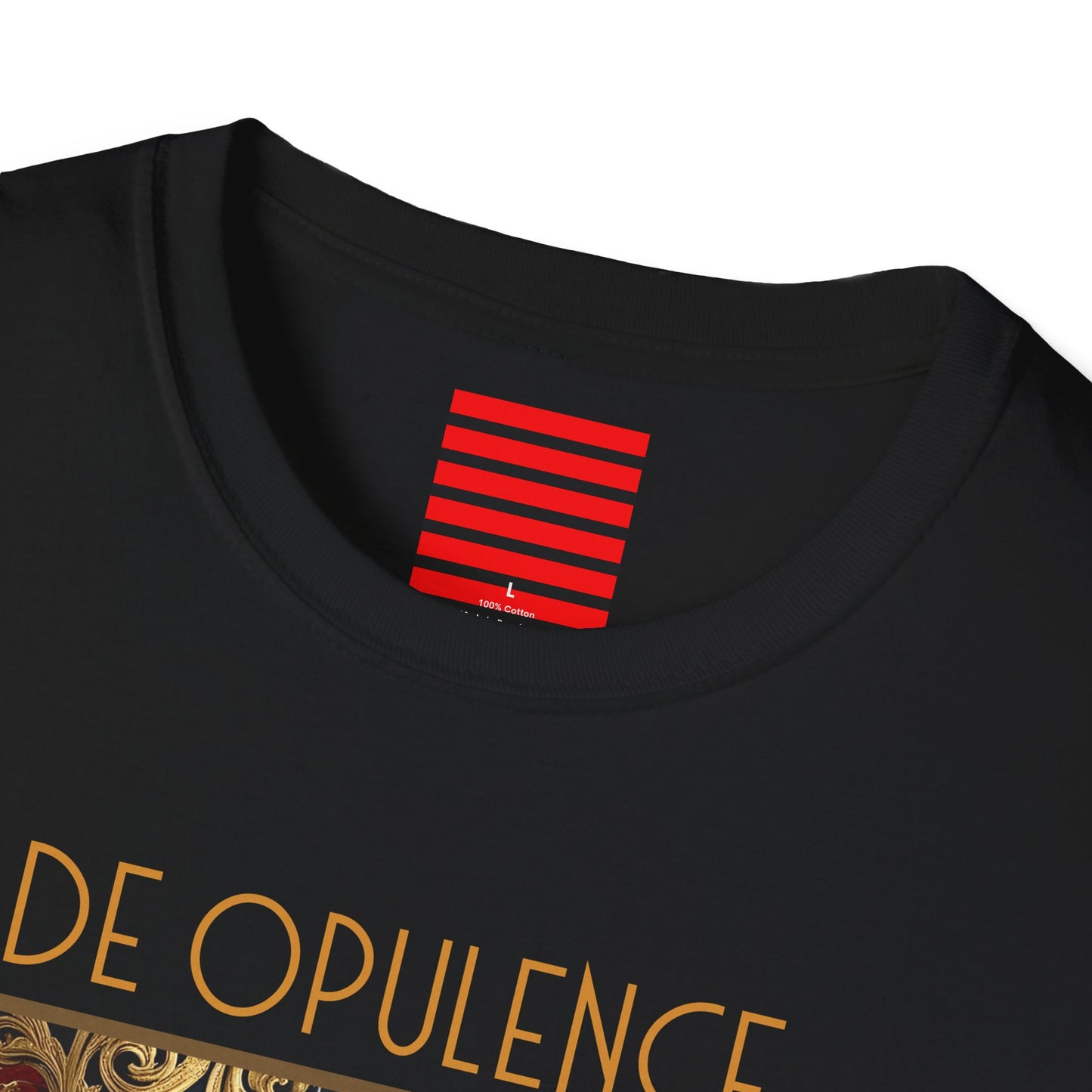 Artistic Unisex Softstyle T-Shirt - DE OPULENCE & NOIR WOLF Designs