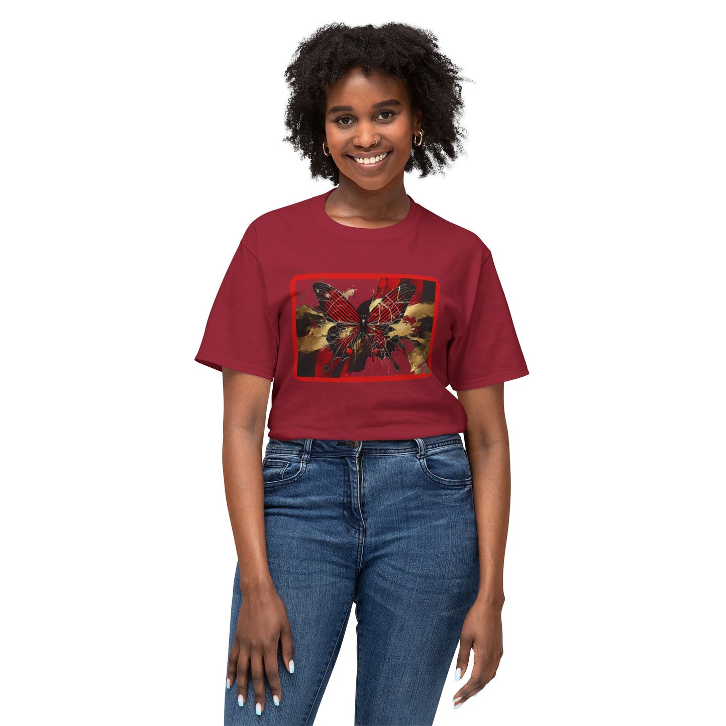 Colorful Butterfly Art Unisex T-Shirt - Unique Graphic Tee for Nature Lovers
