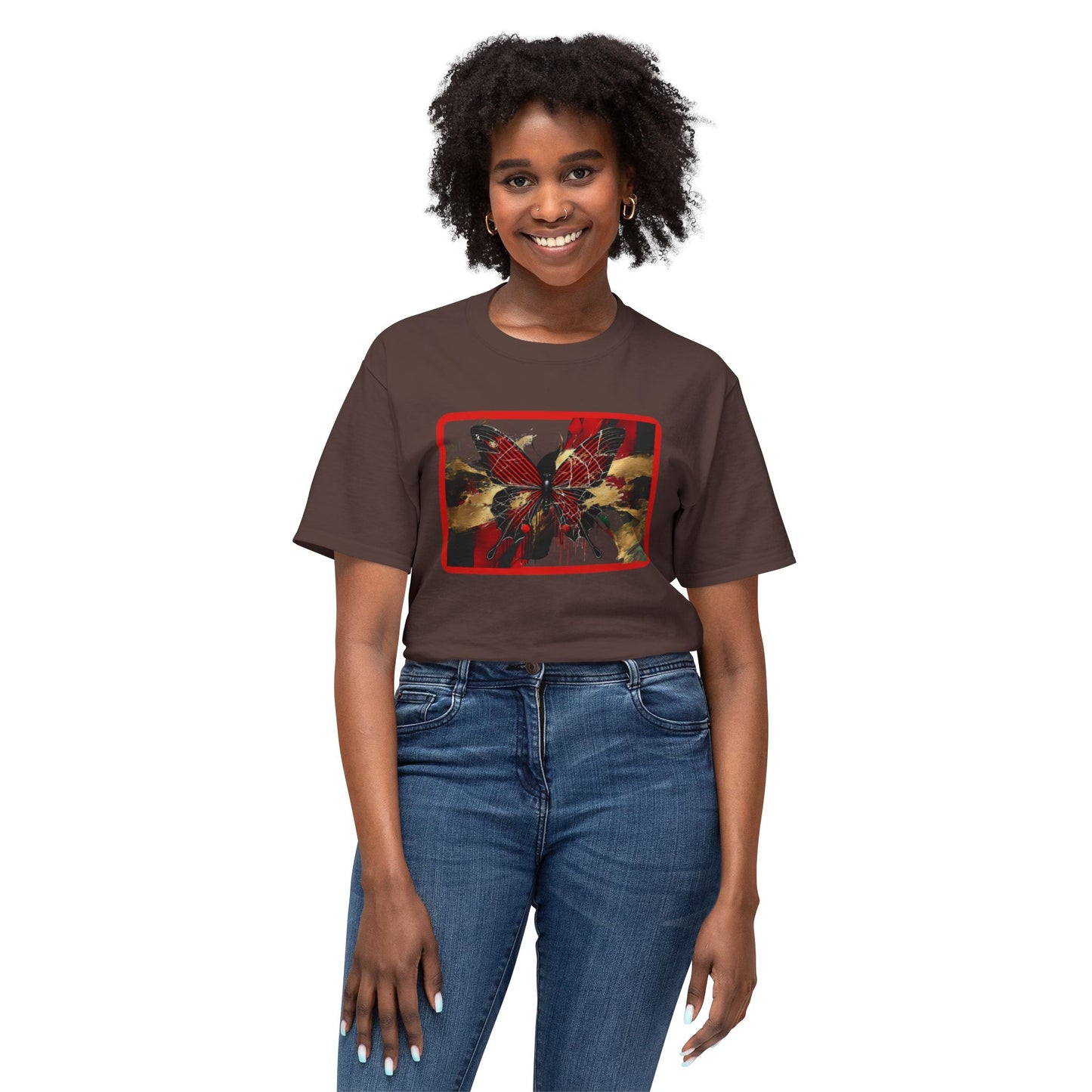 Colorful Butterfly Art Unisex T-Shirt - Unique Graphic Tee for Nature Lovers