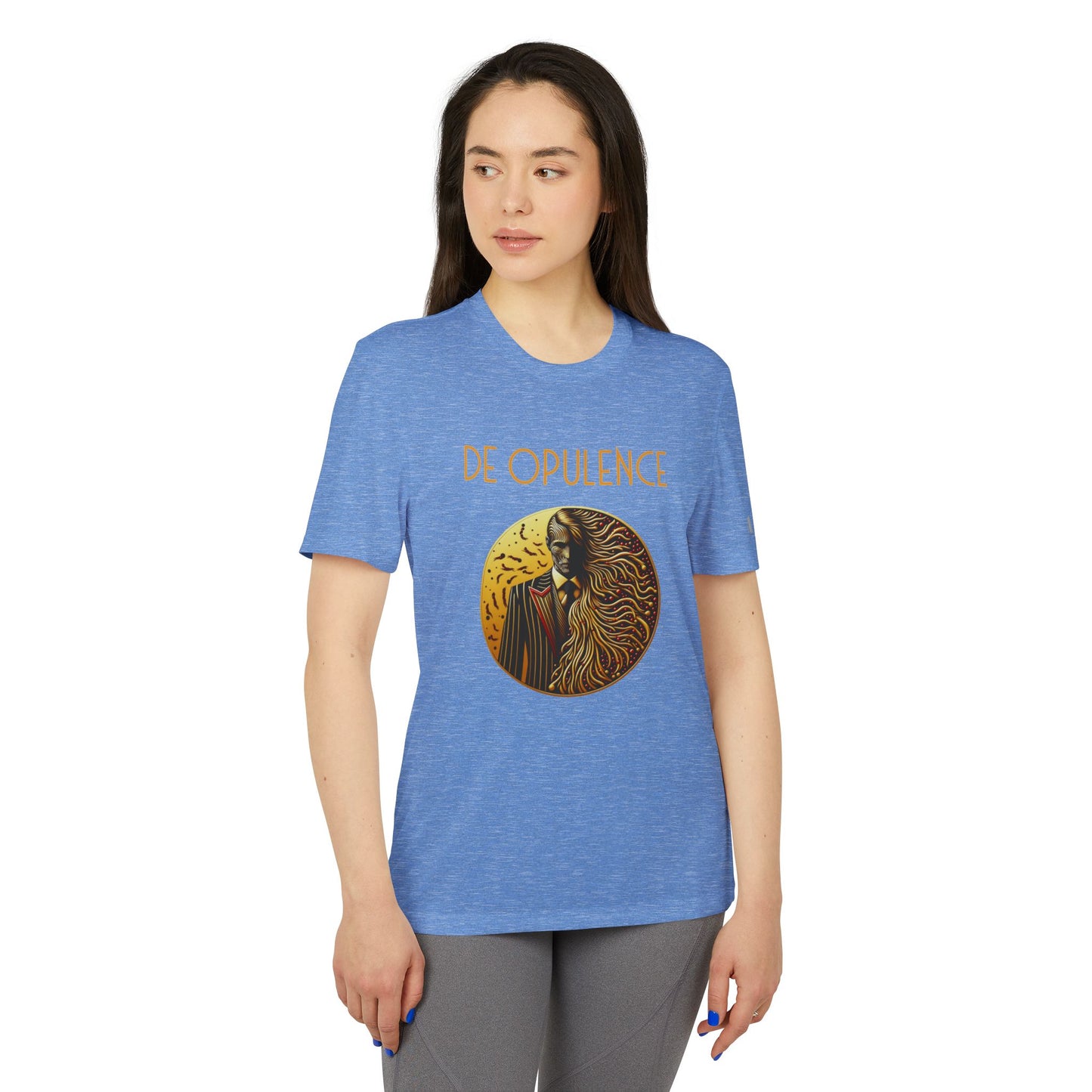 adidas Unisex Sport T-shirt De Opulence by Noir Wolf the style of grace