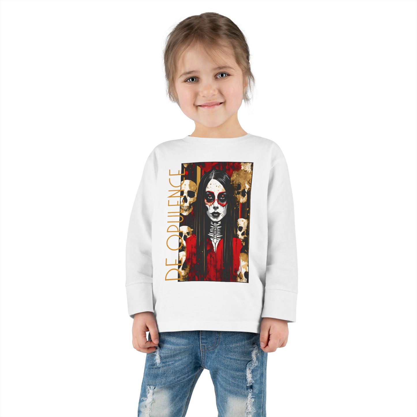 Toddler Long Sleeve Tee De Opulence by Noir Wolf