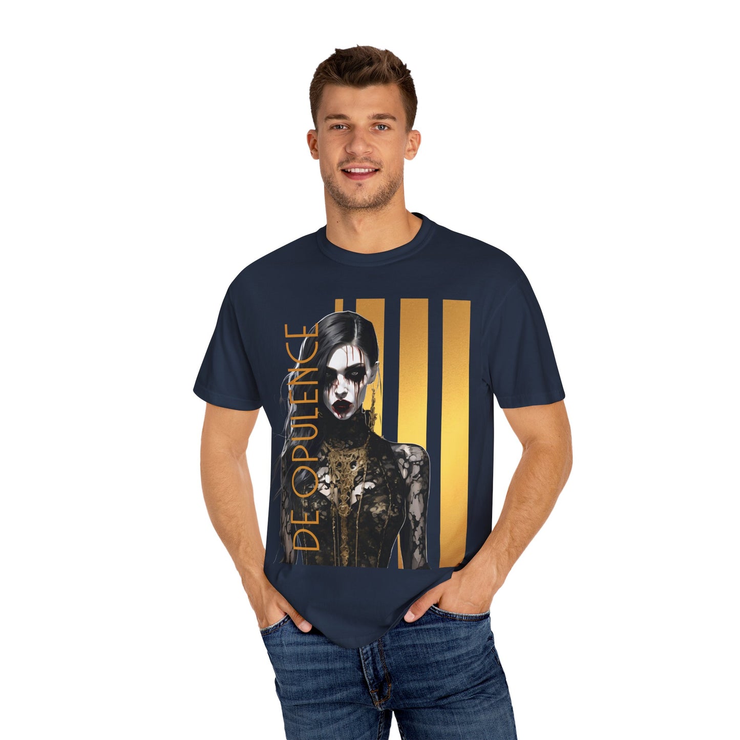 Unisex Garment-Dyed T-shirt De Opulence by Noir Wolf