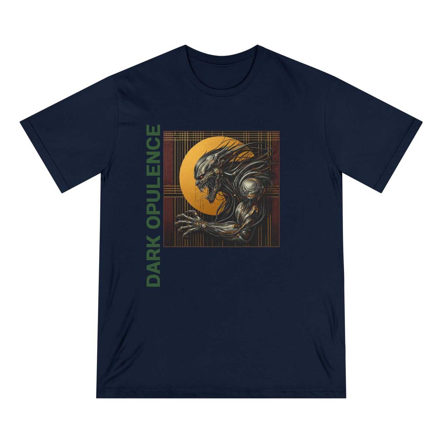 Dark Opulence Graphic Tee - Unisex Organic T-Shirt with Unique Monster Art