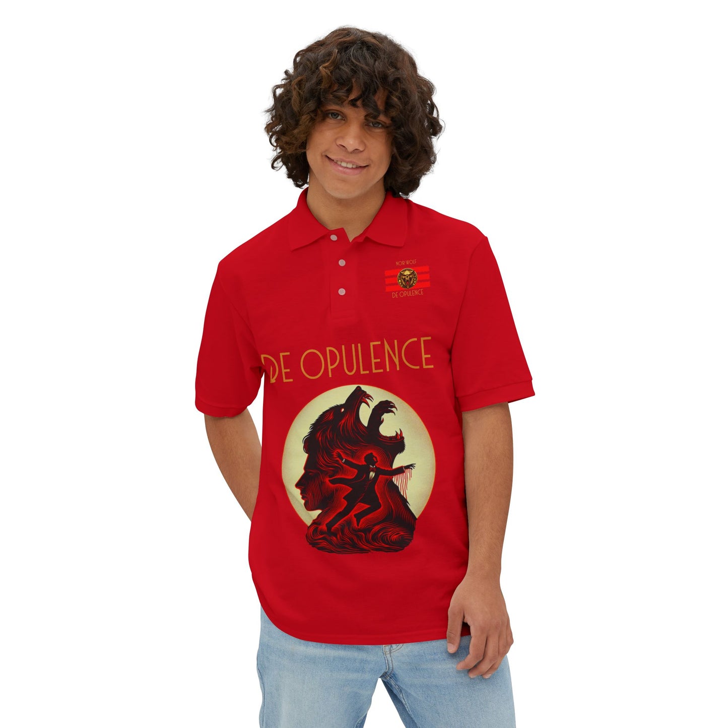 Polo Shirt De Opulence by Noir Wolf