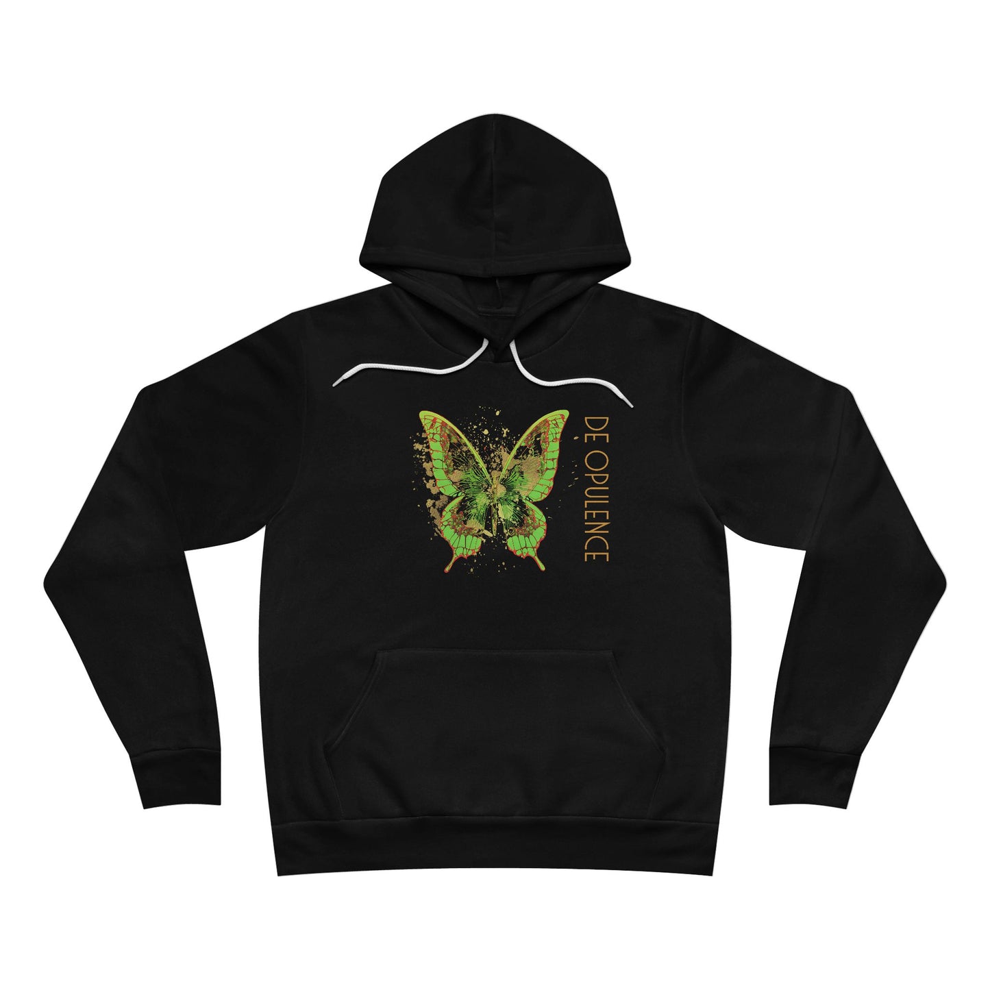 Unisex Opulence Butterfly & Skeleton Hoodie - Unique Art Design