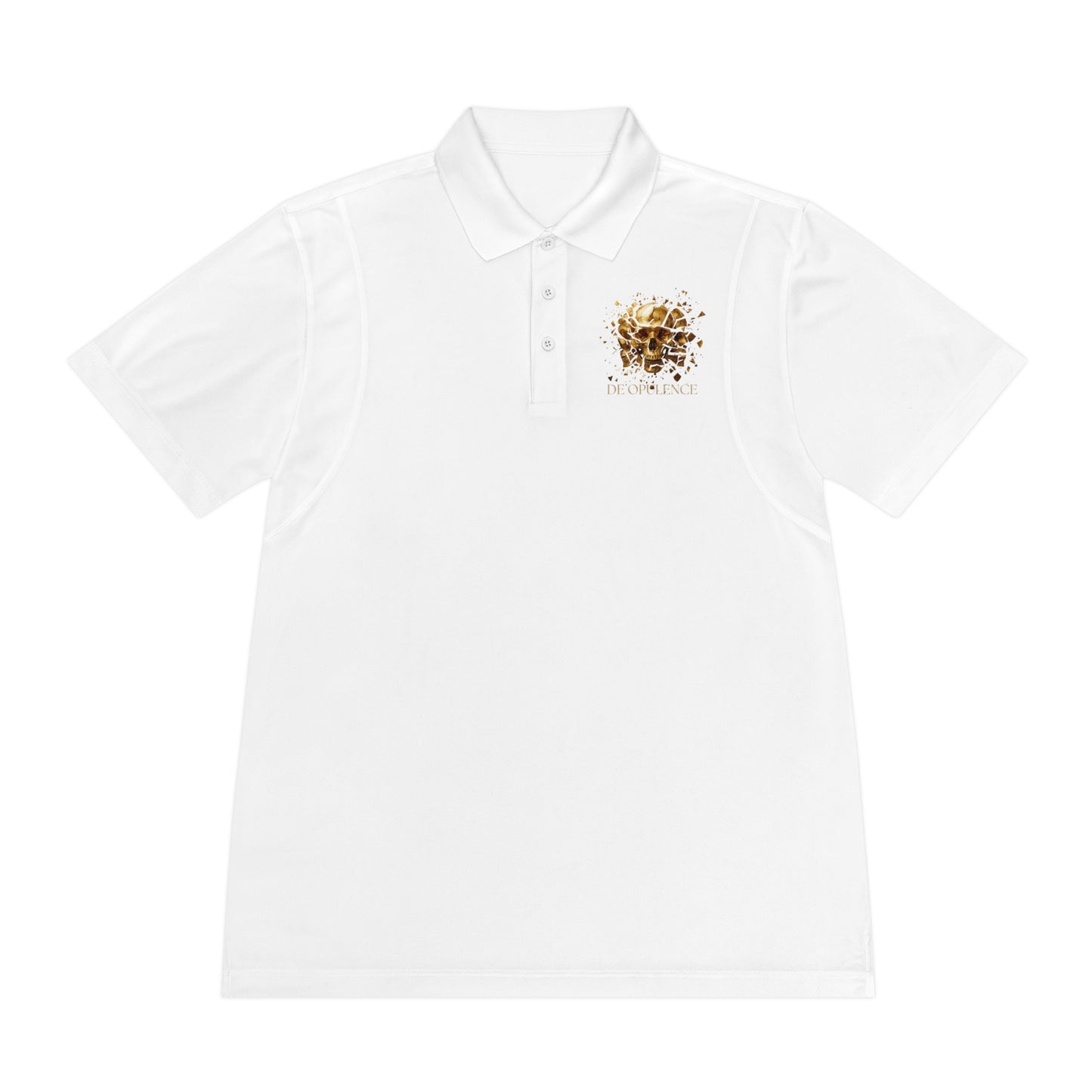Men's Polo Shirt with Golden Lion Crest — Athletic Golf & Casual Wear