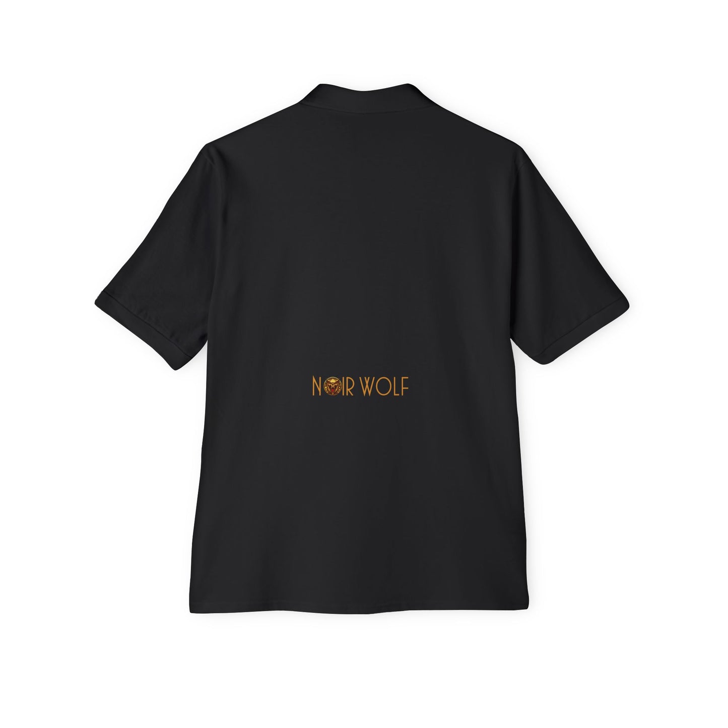 Men's Piqué Polo De Opulence by Noir Wolf the style of grace