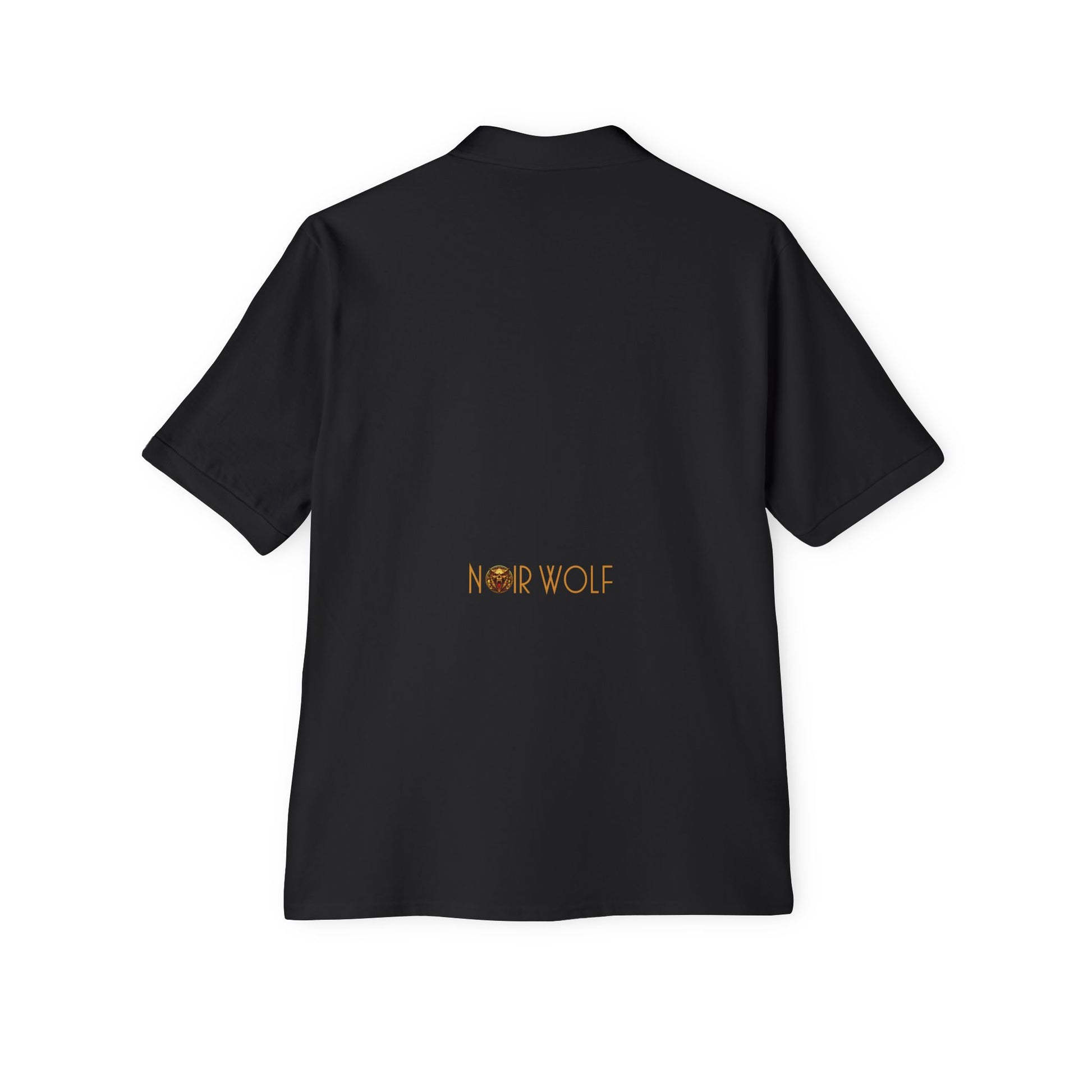 Men's Piqué Polo De Opulence by Noir Wolf the style of grace