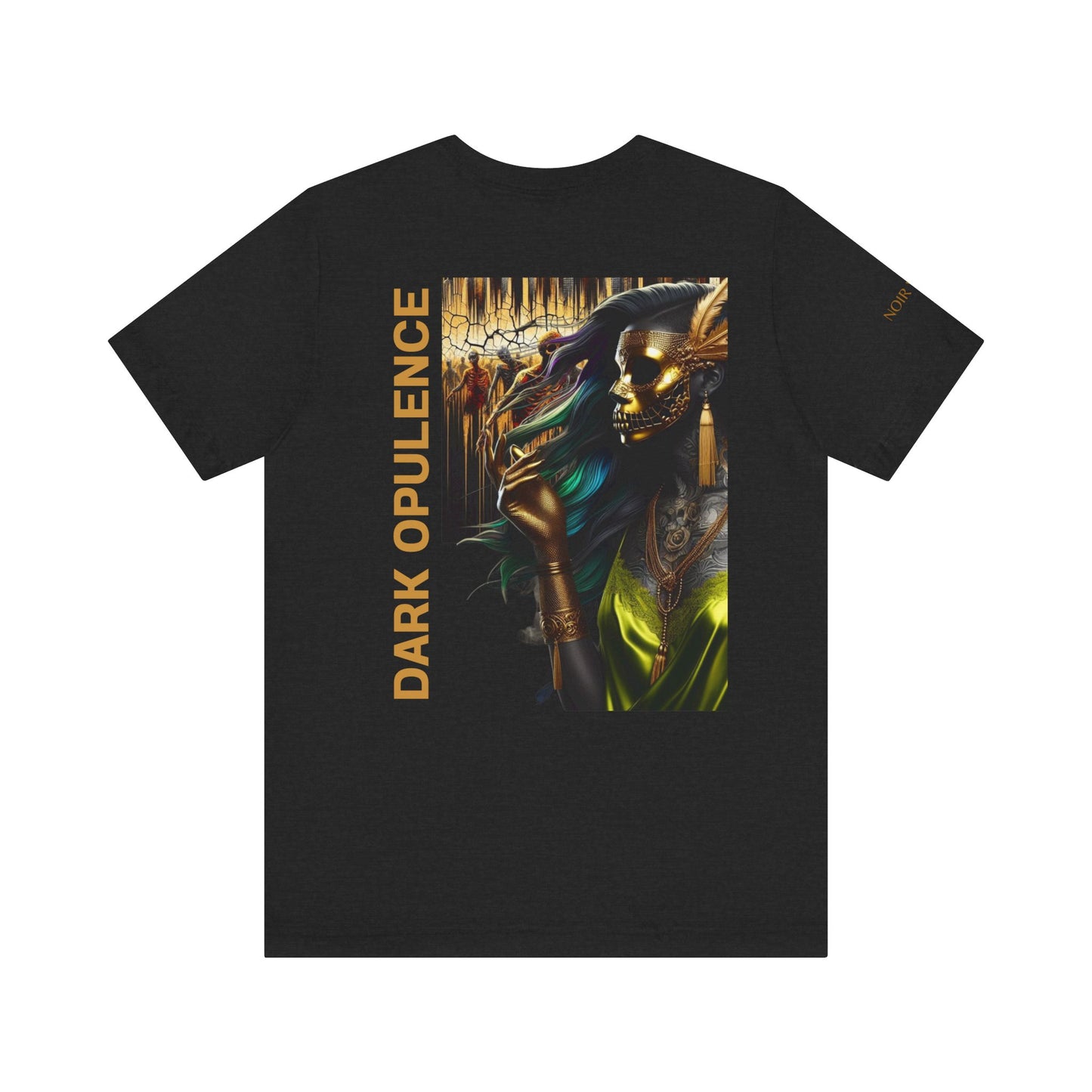 Unisex Jersey Short Sleeve Tee - Dark Opulence Dragon & Skull Design
