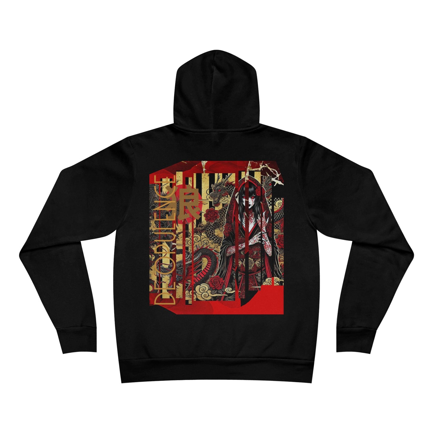 Unisex Sponge Fleece Pullover Hoodie  De Opulence by Noir Wolf