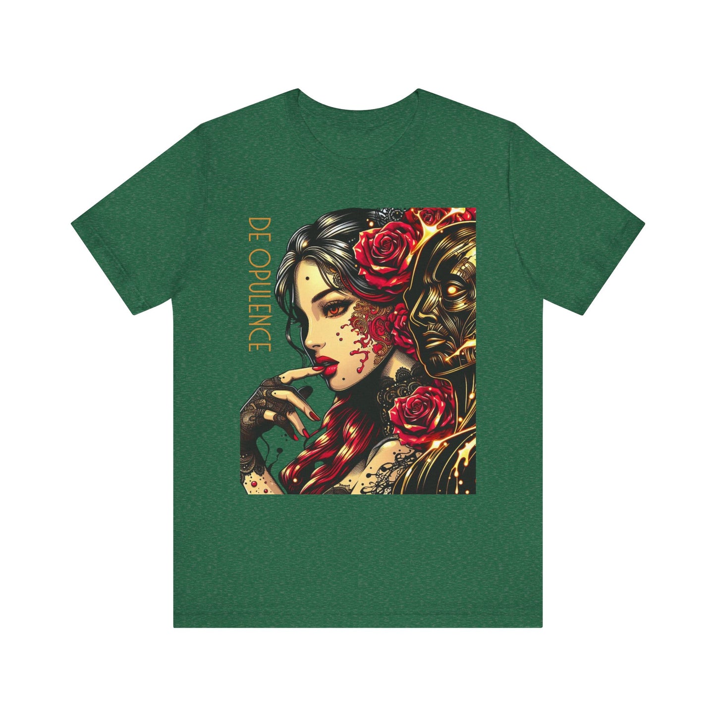 Unisex Jersey Short Sleeve Tee Heather Grass Green