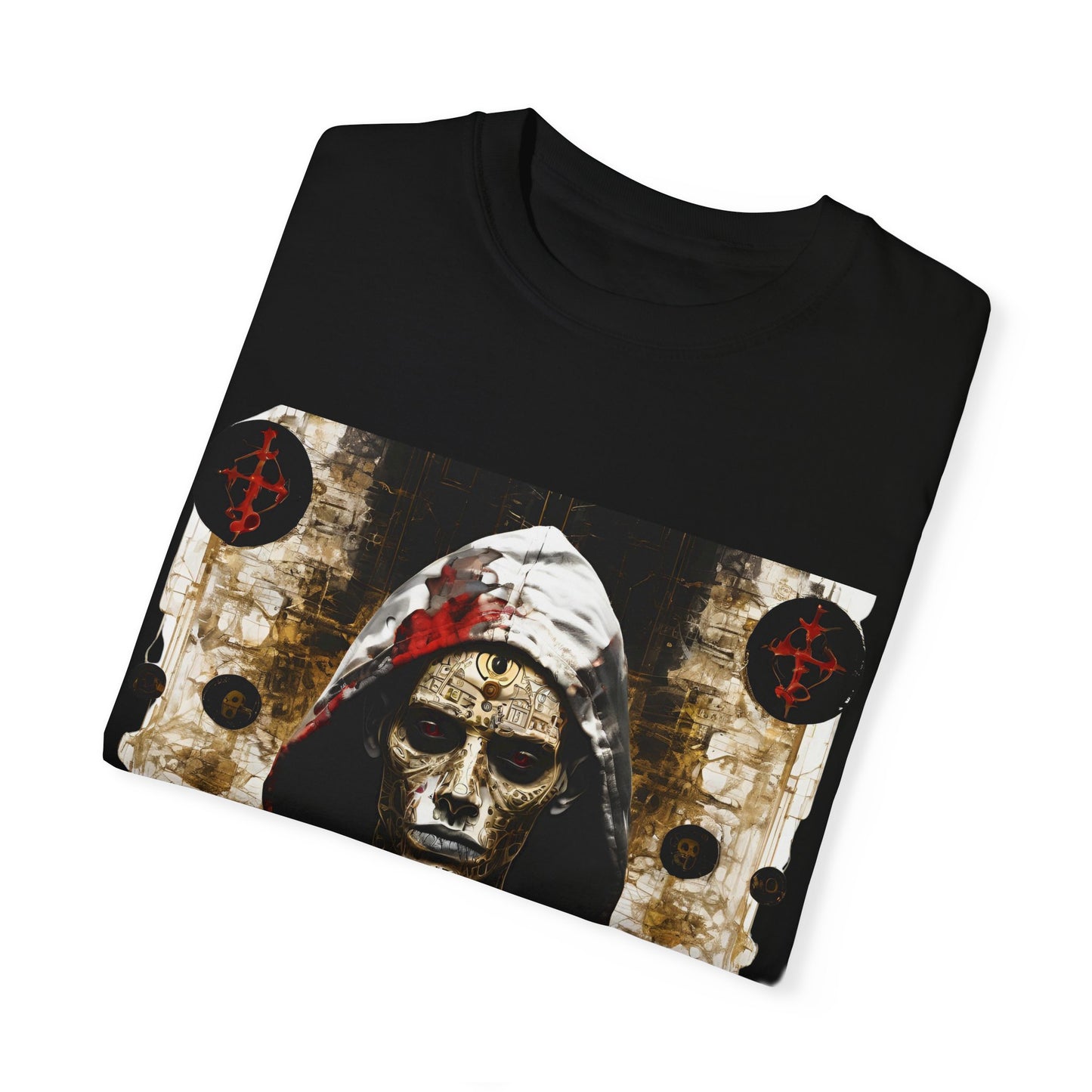 Unisex Garment-Dyed T-shirt De Opluence by Noir Wolf