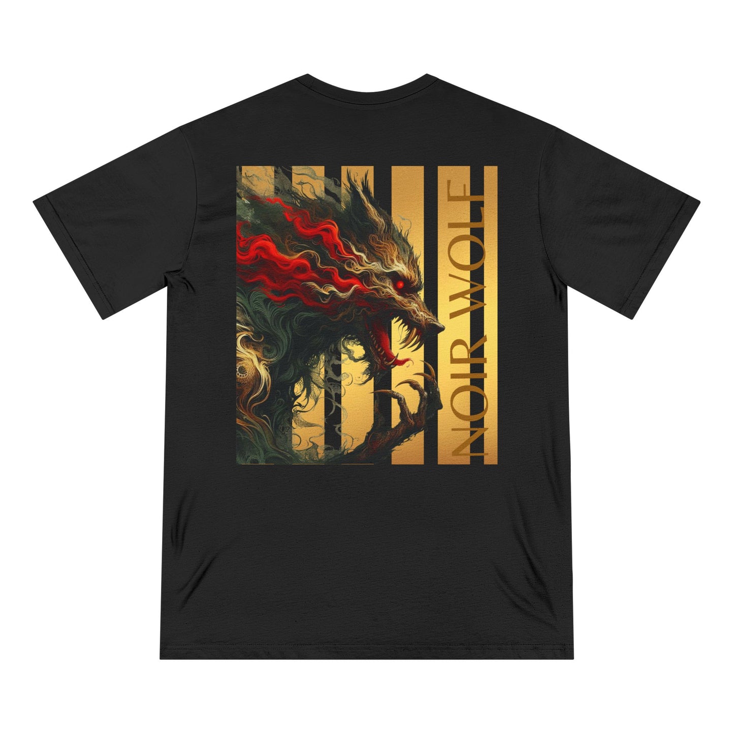 Organic Butterfly & Wolf Graphic Tee – Nature-Inspired Art