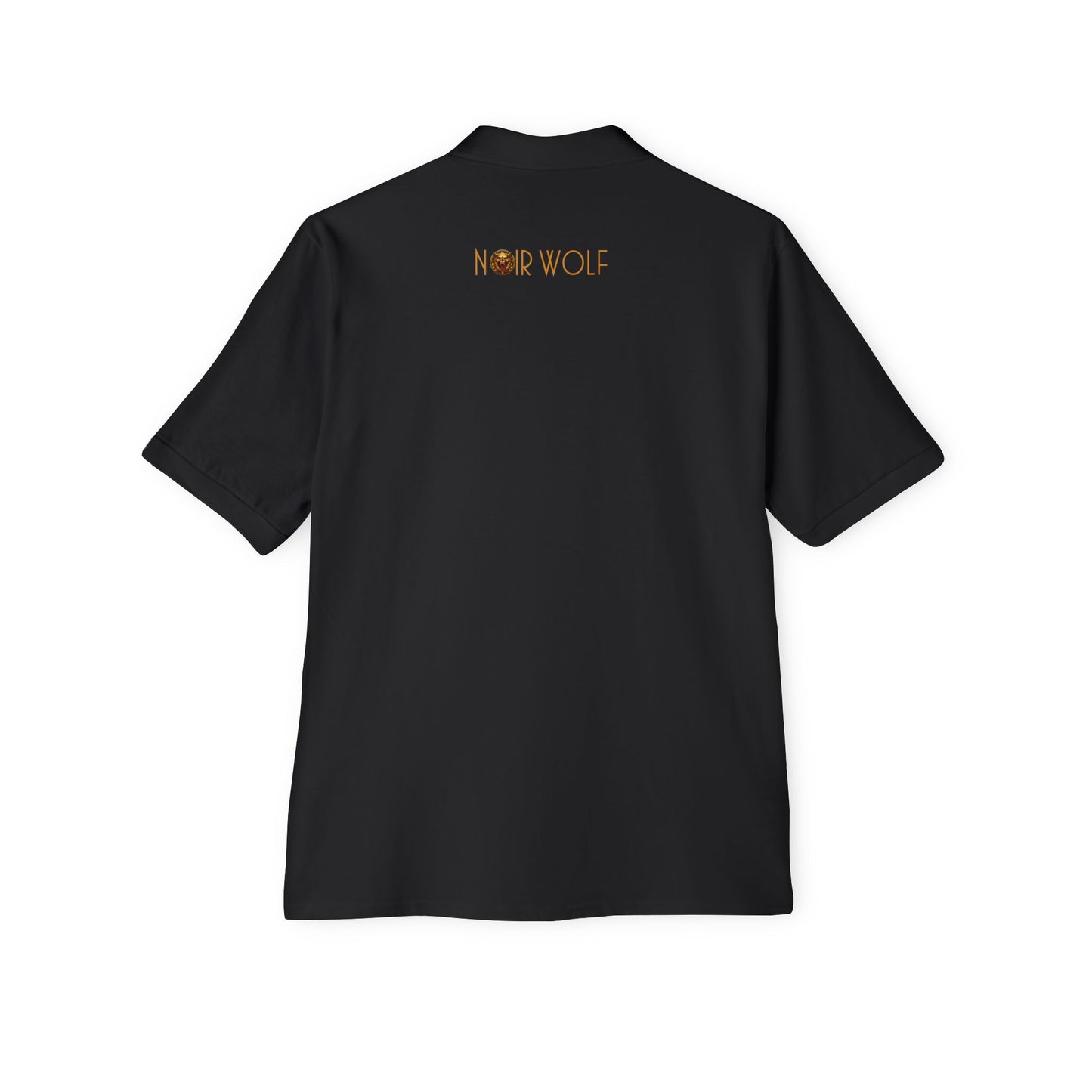 Men's Piqué Polo De Opulence by Noir Wolf the style of grace