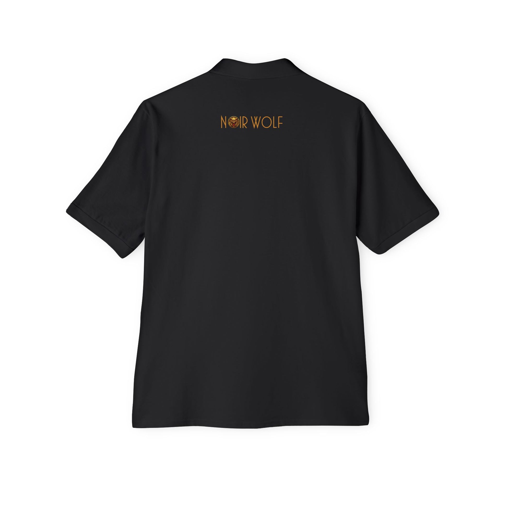 Men's Piqué Polo De Opulence by Noir Wolf the style of grace