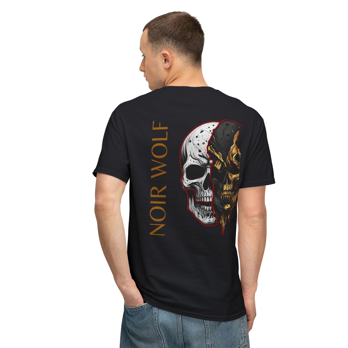 Unisex HD Cotton™ Graphic T-Shirt - Depouilence & Noir Wolf Design