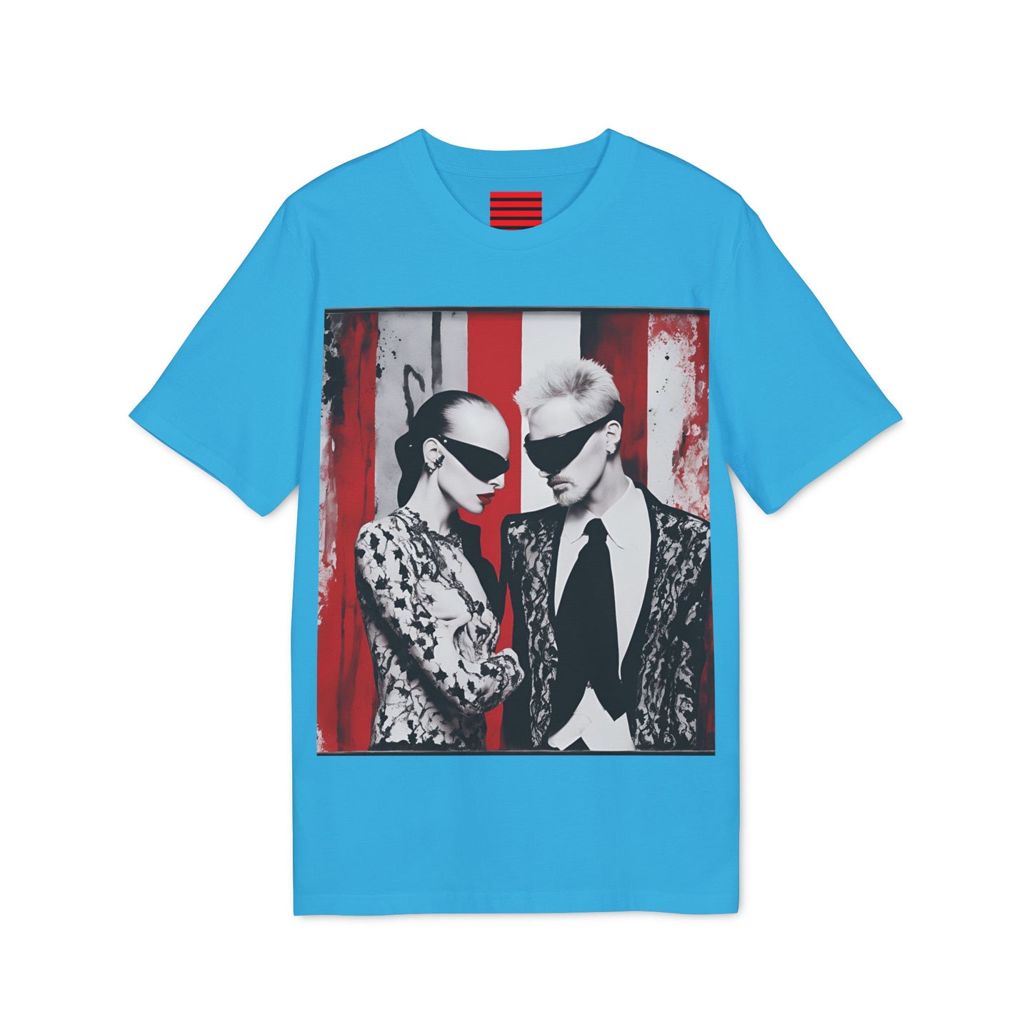 Unisex Creator 2.0 T-shirt Noir Wolf Aqua Blue