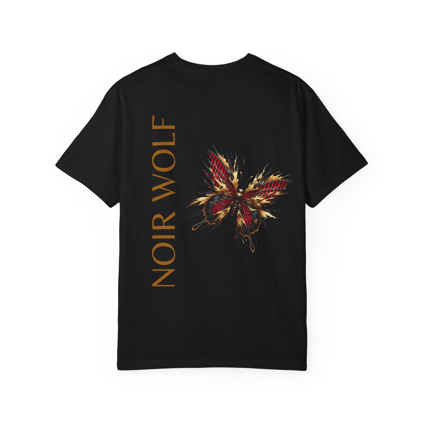 Unisex Garment-Dyed T-shirt Noir Wolf by De opulence