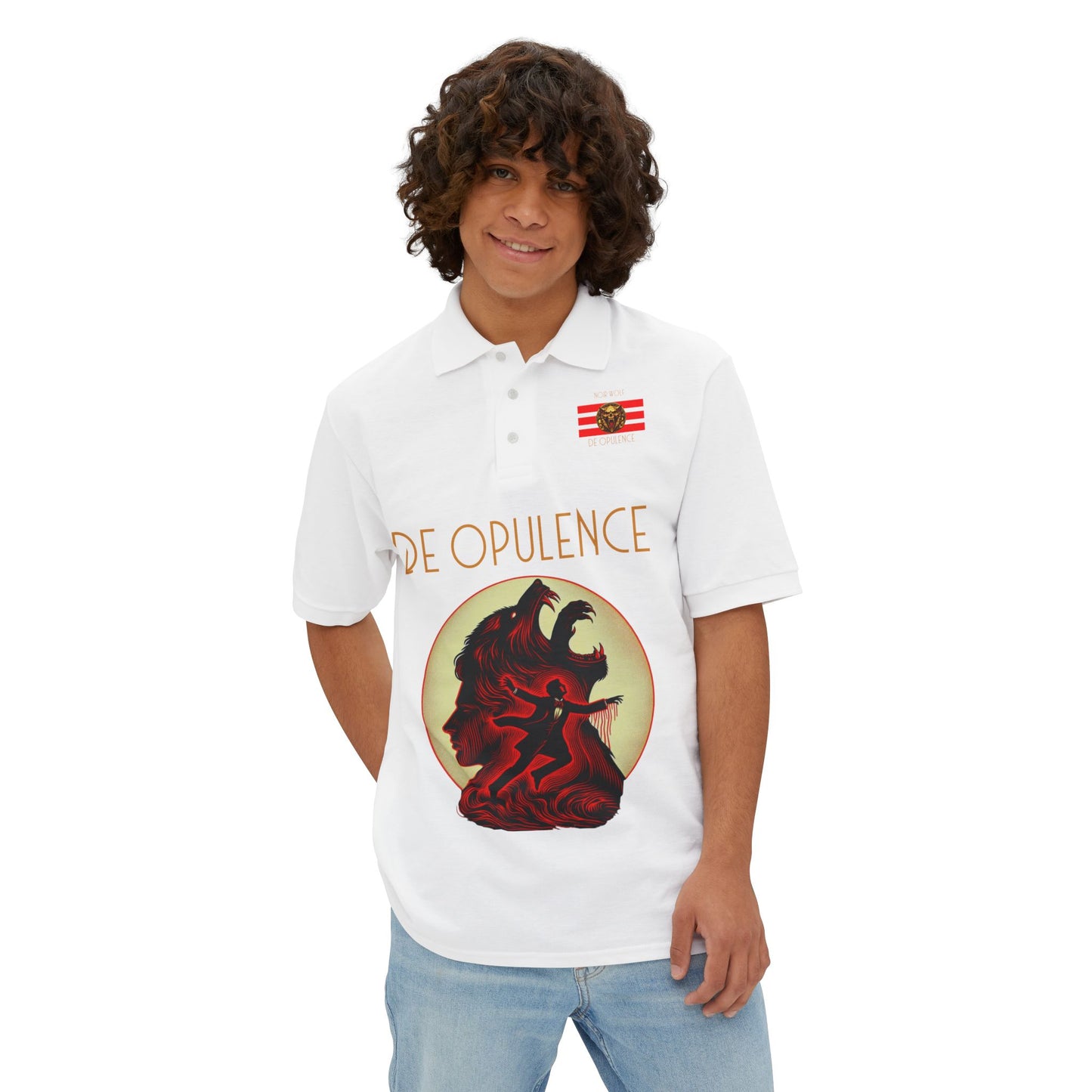Polo Shirt De Opulence by Noir Wolf