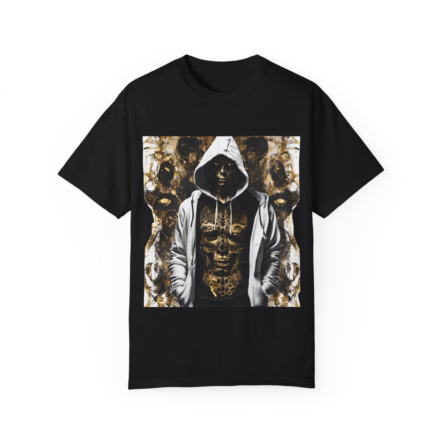 Unisex Garment-Dyed T-shirt De Opluence by Noir Wolf