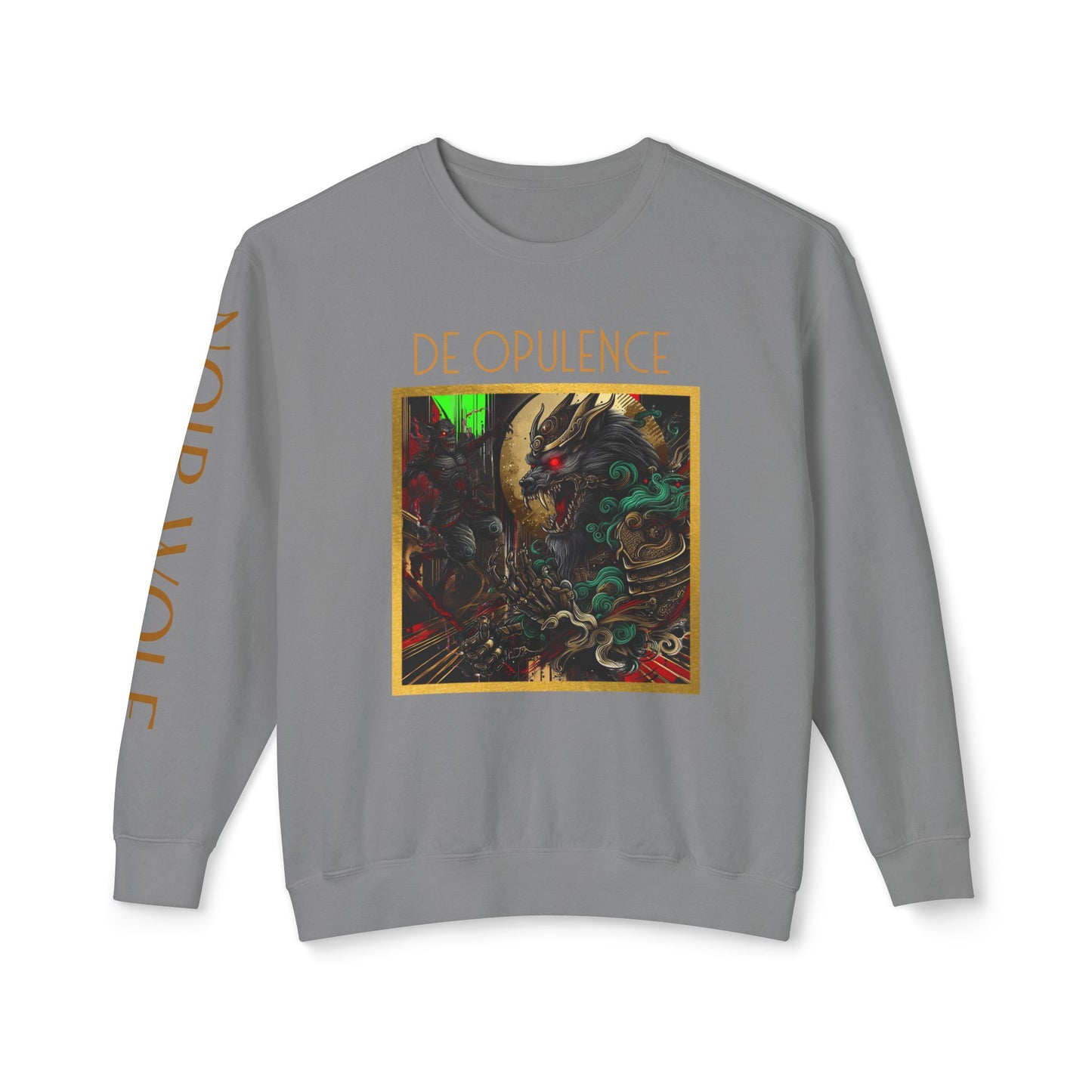 Unisex Lightweight Crewneck Sweatshirt with Skull and Roses Design - Edgy Streetwear Alternative Fashion