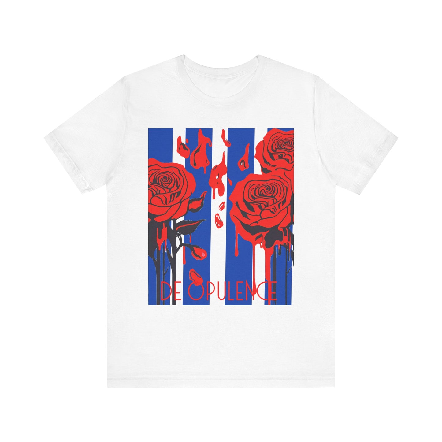 Unisex Jersey Short Sleeve Tee De Opulence by Noir Wolf White